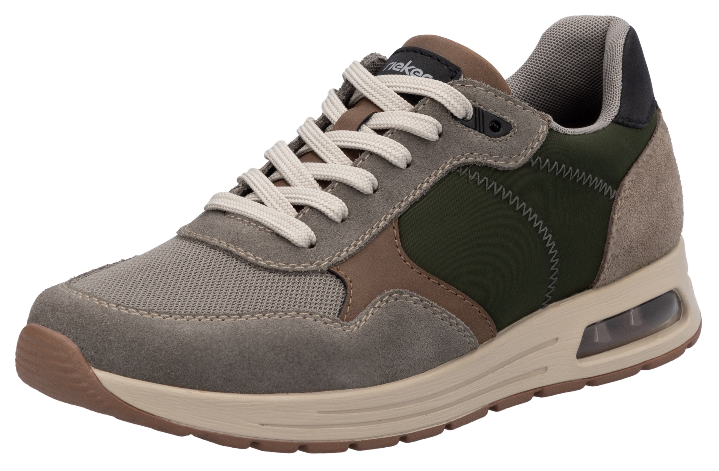 Image of Rieker Sneaker, Schnürschuh, Halbschuh, Freizeitschuh mit gepolstertem Schaftrand