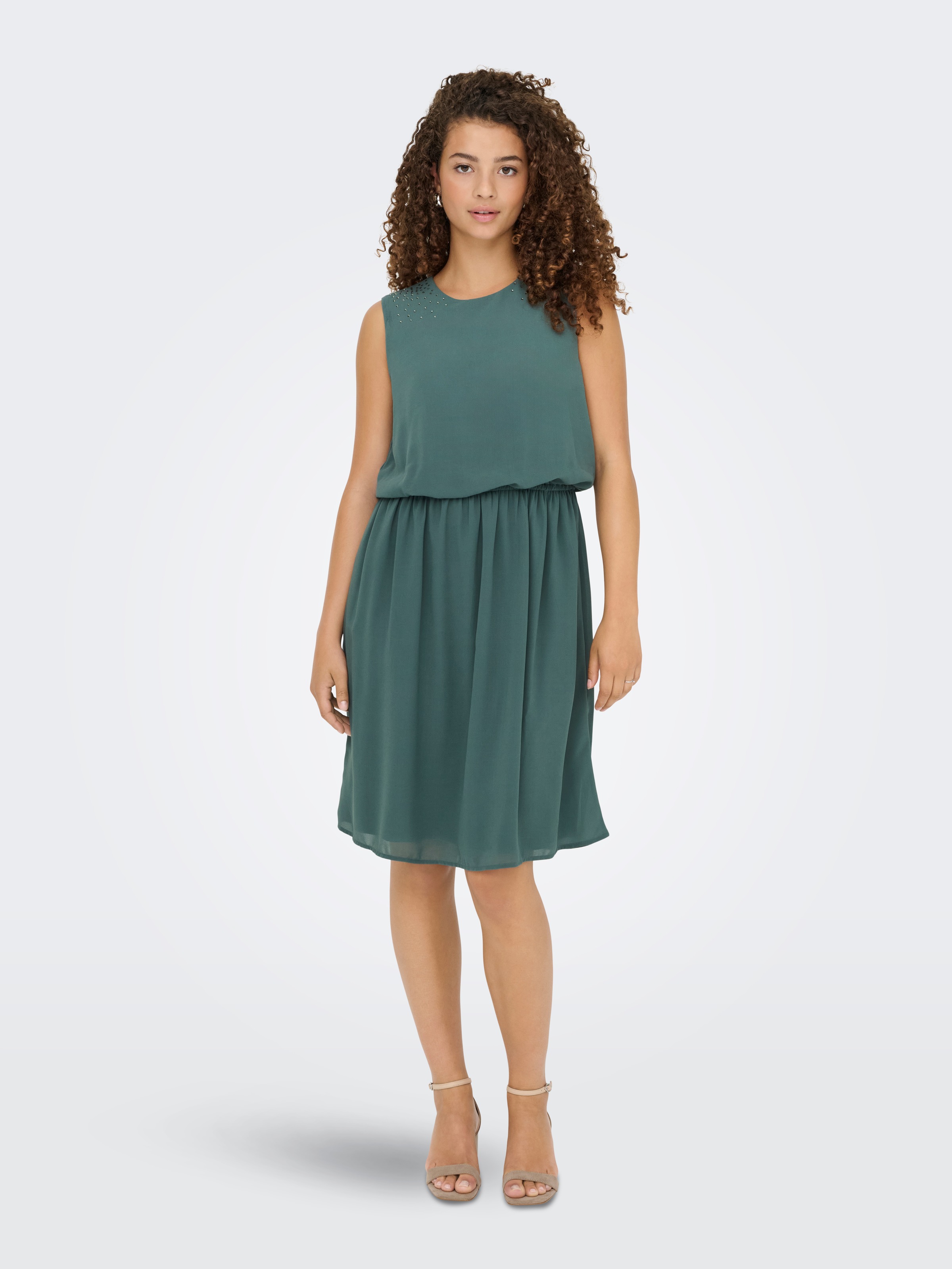 ONLY Mini-robe »ONLSTINNA LIFE SL DETAIL DRESS WVN« Sommerkleid