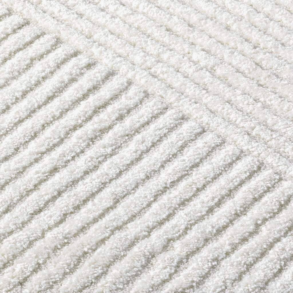 Carpet City Teppich »LOUNGE 0632« rechteckig 15 mm Höhe Kurzflor-Teppich Modern, Hoch-Tief-Struktur, Wohnzimmer, Schlafzimmer