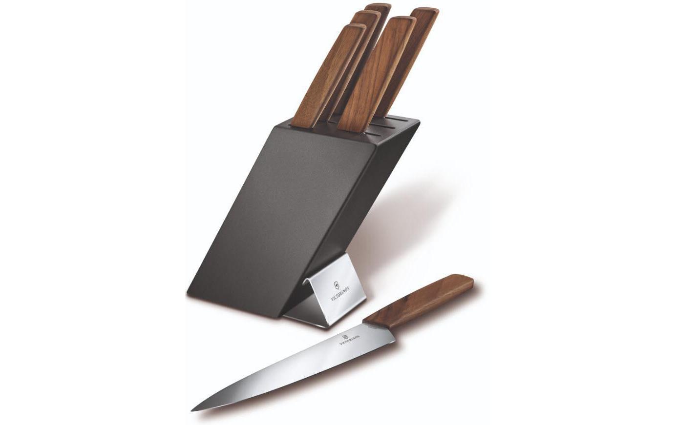 Victorinox Messerblock »Swiss Modern Grau«, Herkunftsland Schweiz, Holzart Buche