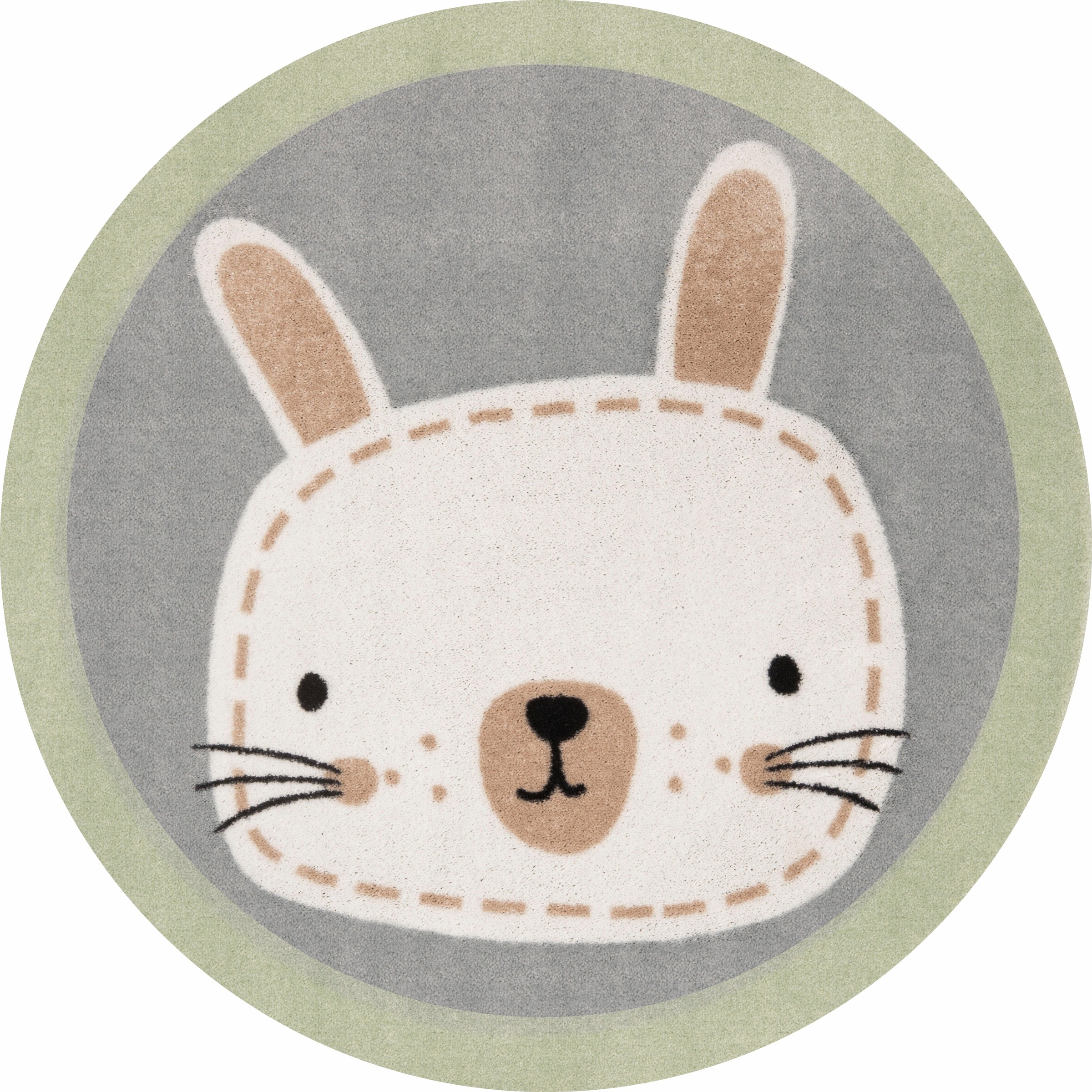 Image of Zala Living Kinderteppich »Leslie«, rund, 7 mm Höhe, Hase, In- und Outdoor geeignet, Tiermotiv, Kinderzimmer, Strapazierfähig, Pflegeleicht bei Ackermann Versand Schweiz