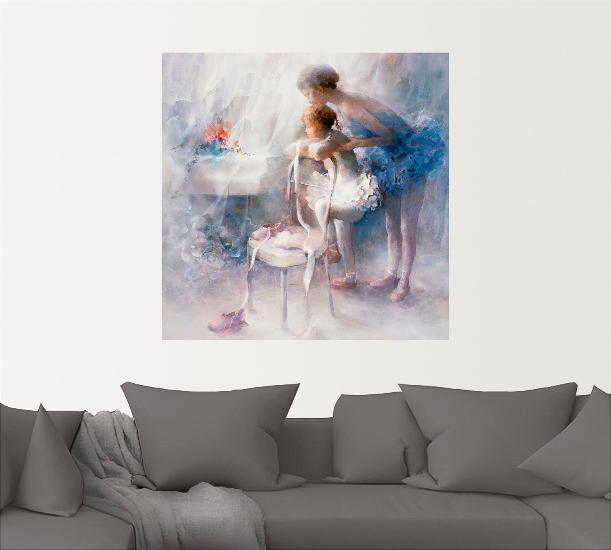 Image of Artland Wandbild »Ballett«, Sport, (1 St.), in vielen Grössen & Produktarten -Leinwandbild, Poster, Wandaufkleber / Wandtattoo auch für Badezimmer geeignet bei Ackermann Versand Schweiz