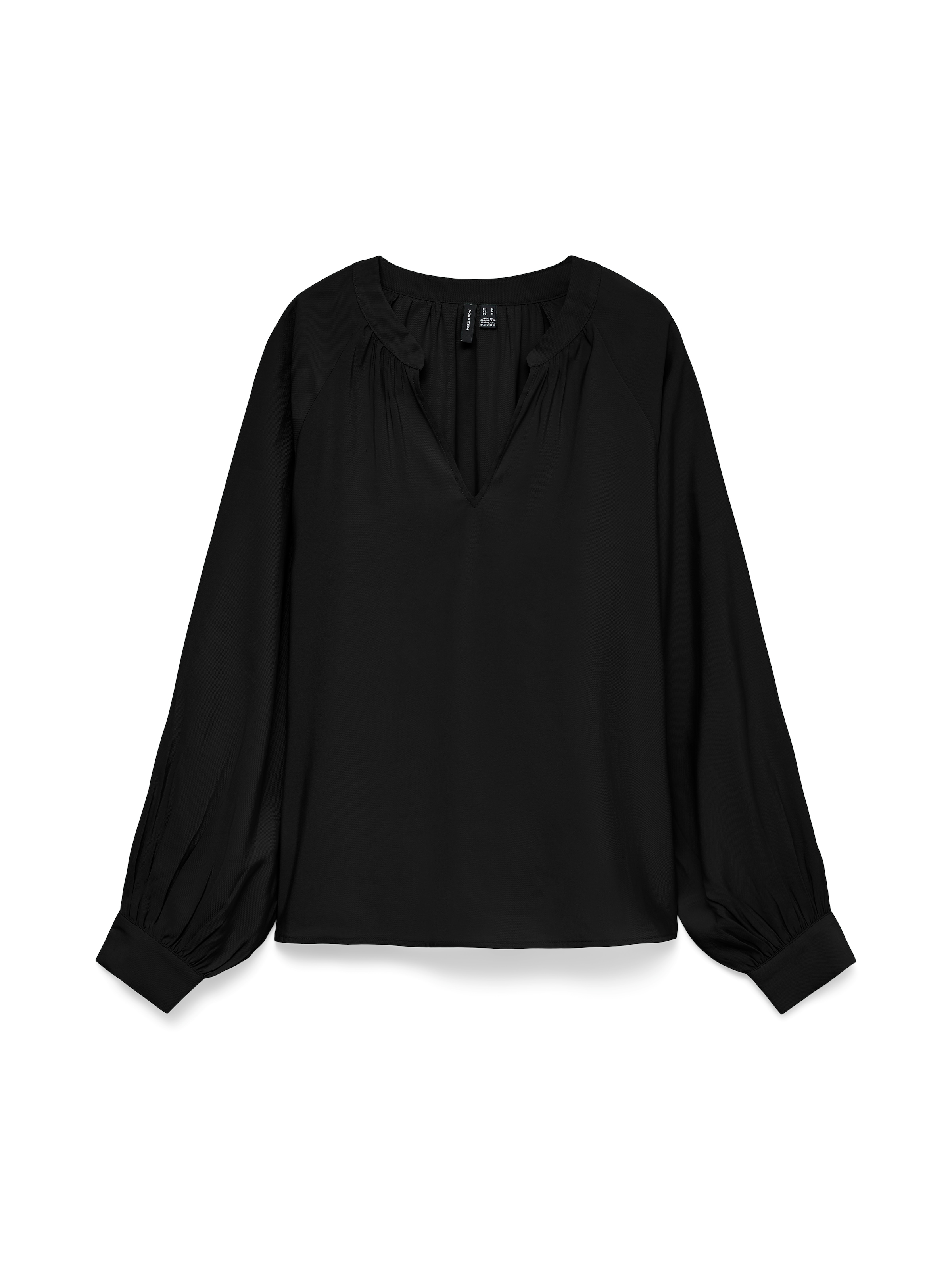 Image of Vero Moda Langarmbluse "VMLOUISA LS TOP WVN NOOS" Viskosemischung, loose fit