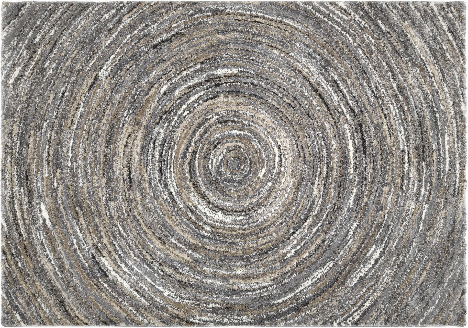 OCI DIE TEPPICHMARKE Teppich »LIV ROUND, auch in Quadratisch und Rund« rechteckig 20 mm Höhe Design Teppich, Kreise, modern, alle Räume
