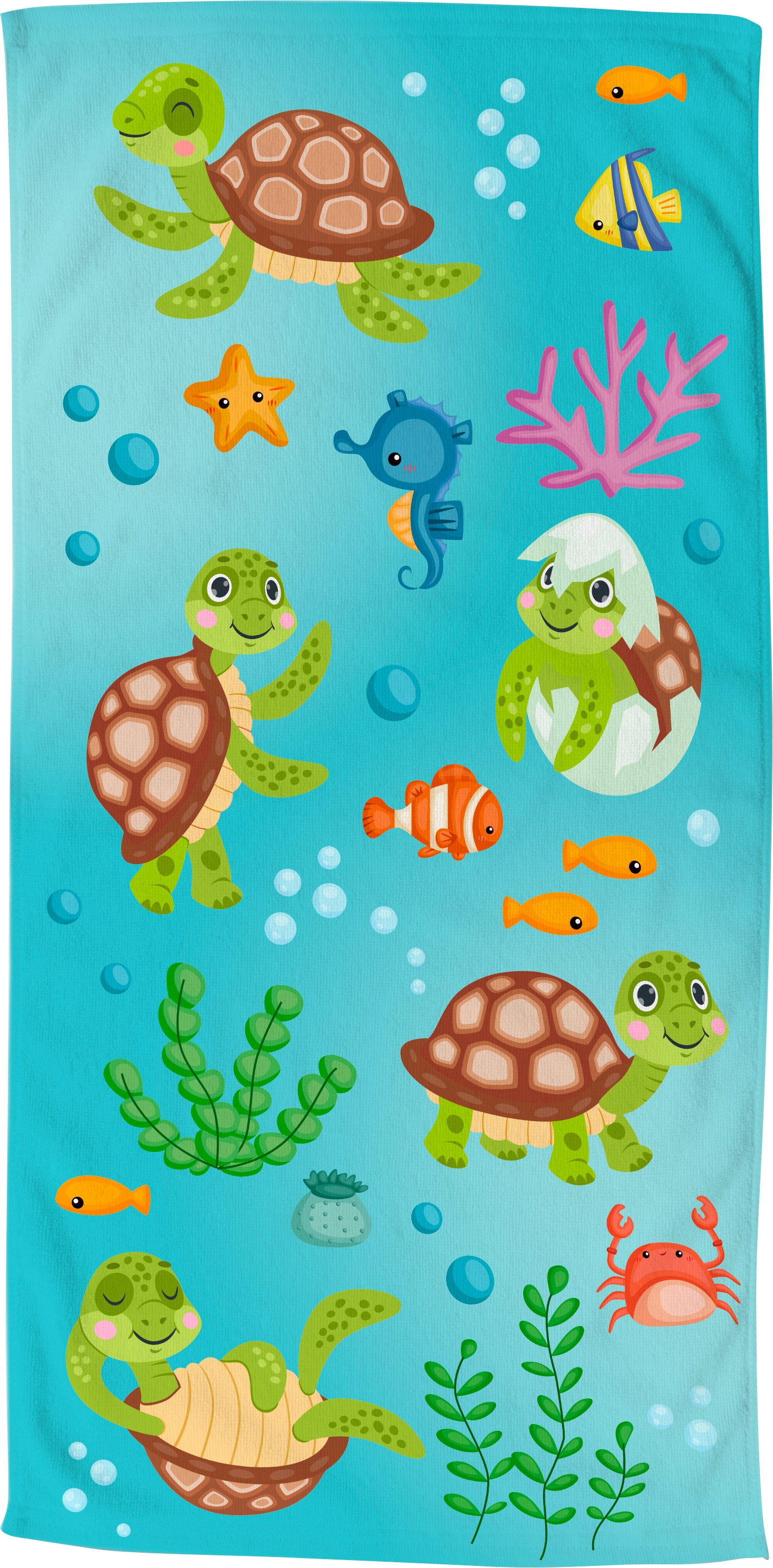 good morning Strandtuch »Turtles«, (1 St.), Badetuch, mit Schildkröten Motiv,  trocknet schnell, Kinder kaufen