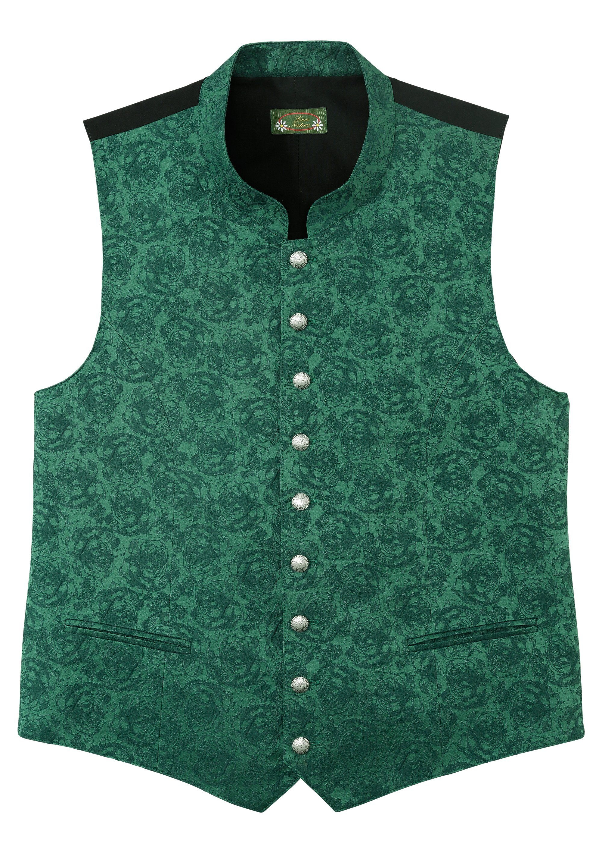 Trachtengilet Herren mit Rosenmuster