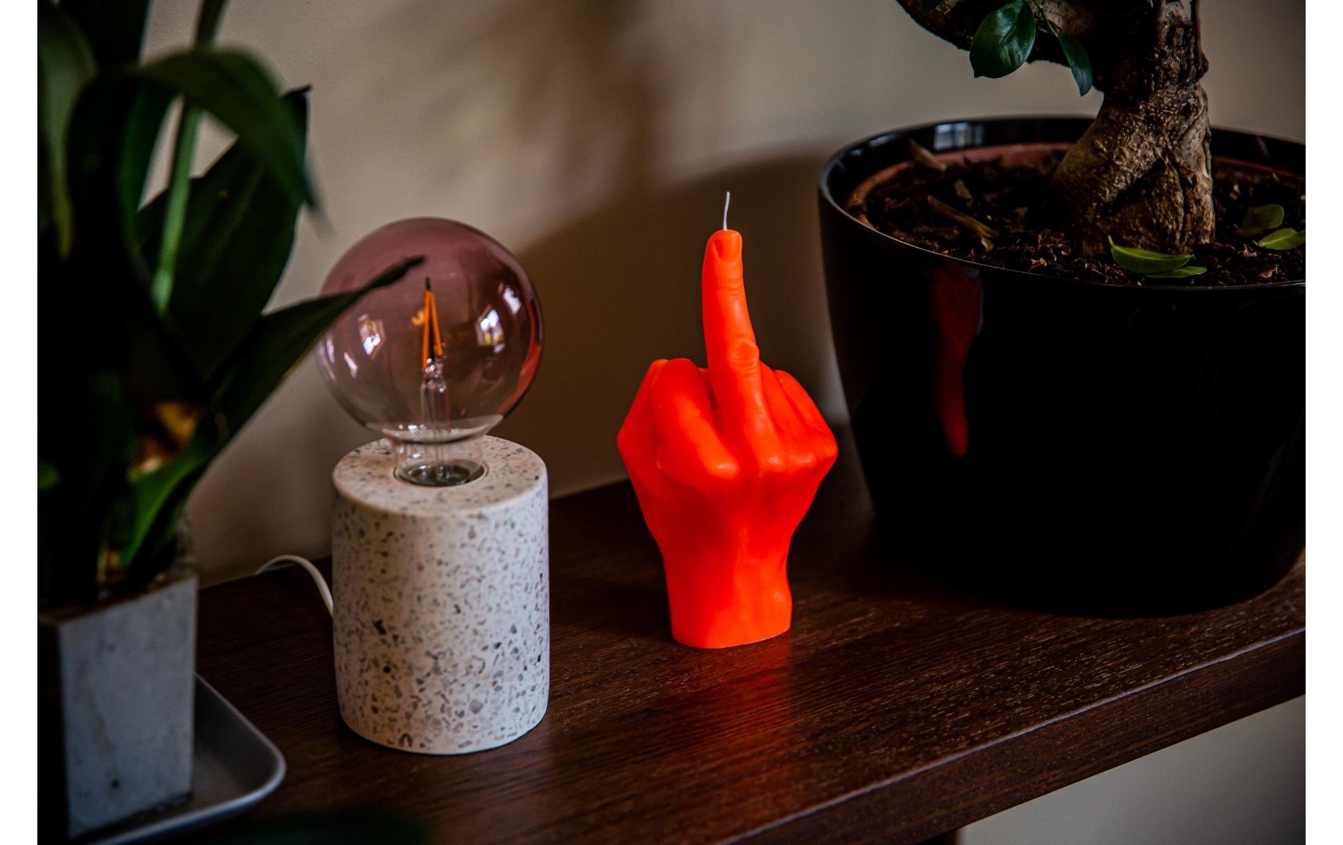 Formkerze »Mandatus Candle Hand F*ck you«
