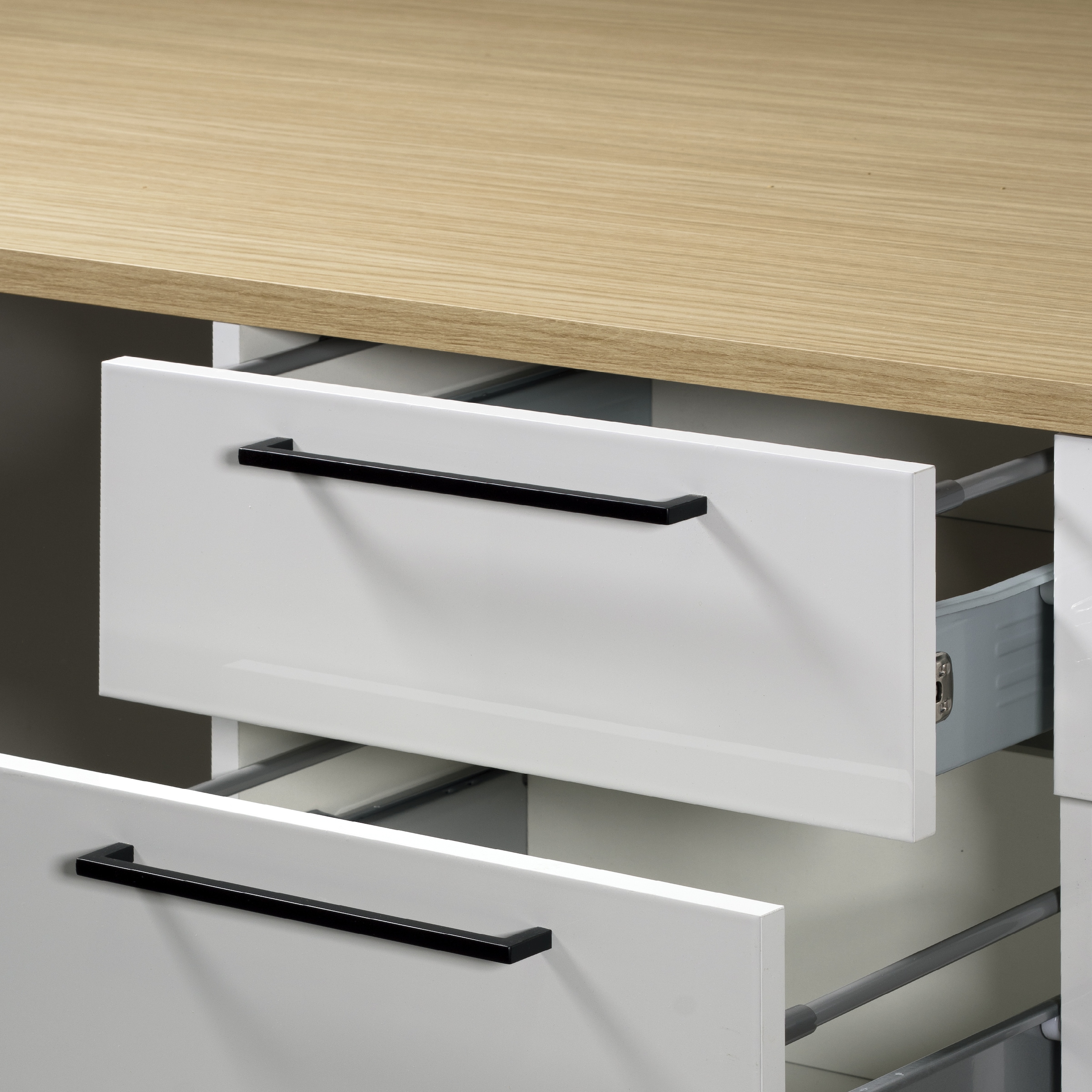 KOCHSTATION Ilot de cuisine »KS-Luna Breite 200 cm, Höhe 90 cm« Breite 200 cm, wahlweise mit Hanseatic-E-Geräten