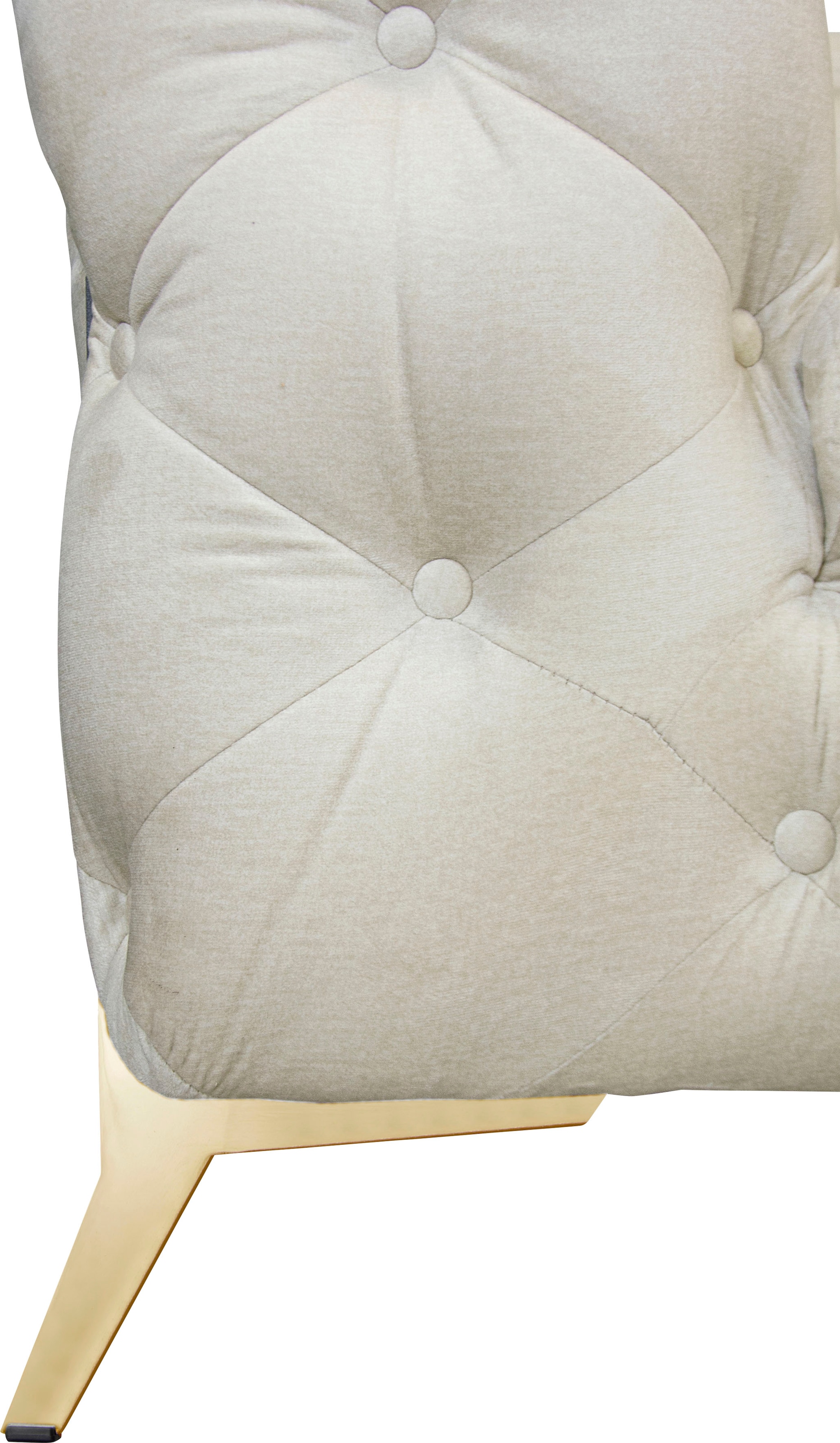 Leonique Chesterfield-Sofa »Amaury L-Form«, grosses Ecksofa, Chesterfield-Optik, Breite 323 cm, Fussfarbe wählbar