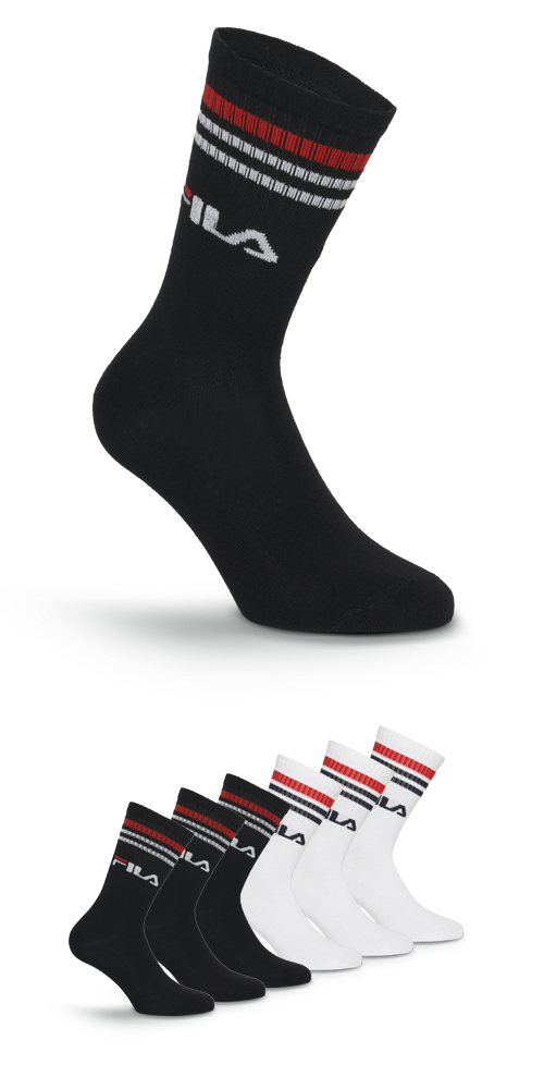 Image of Fila Socken "UNISEX LIFESTYLE PLAIN SOCKS" 6 Stk. tlg. mit Logo-Schriftzug