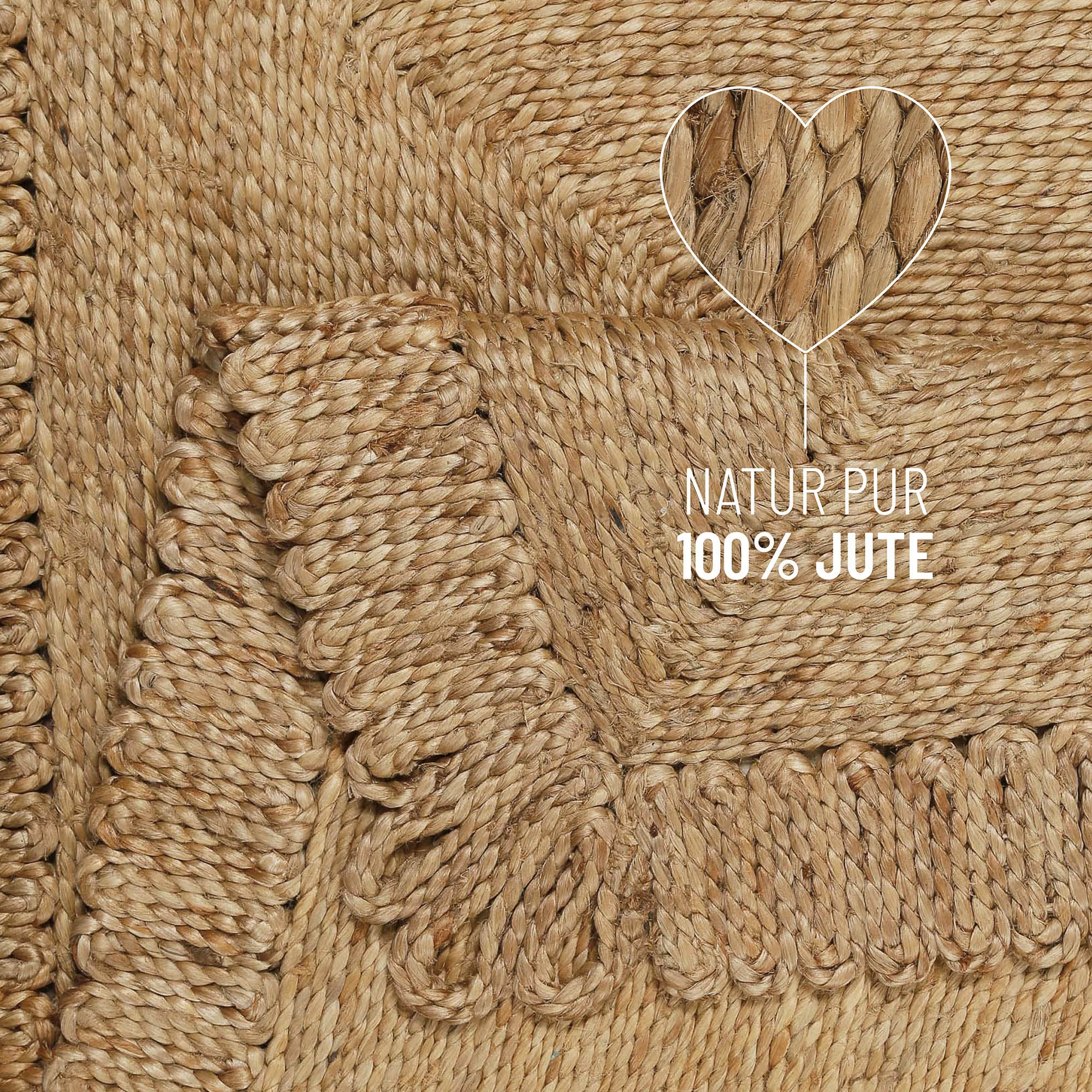 Green Looop Teppich »June« rechteckig 12 mm Höhe handgewebt, robust, strapazierfähig, skandinavisch, Naturfaser