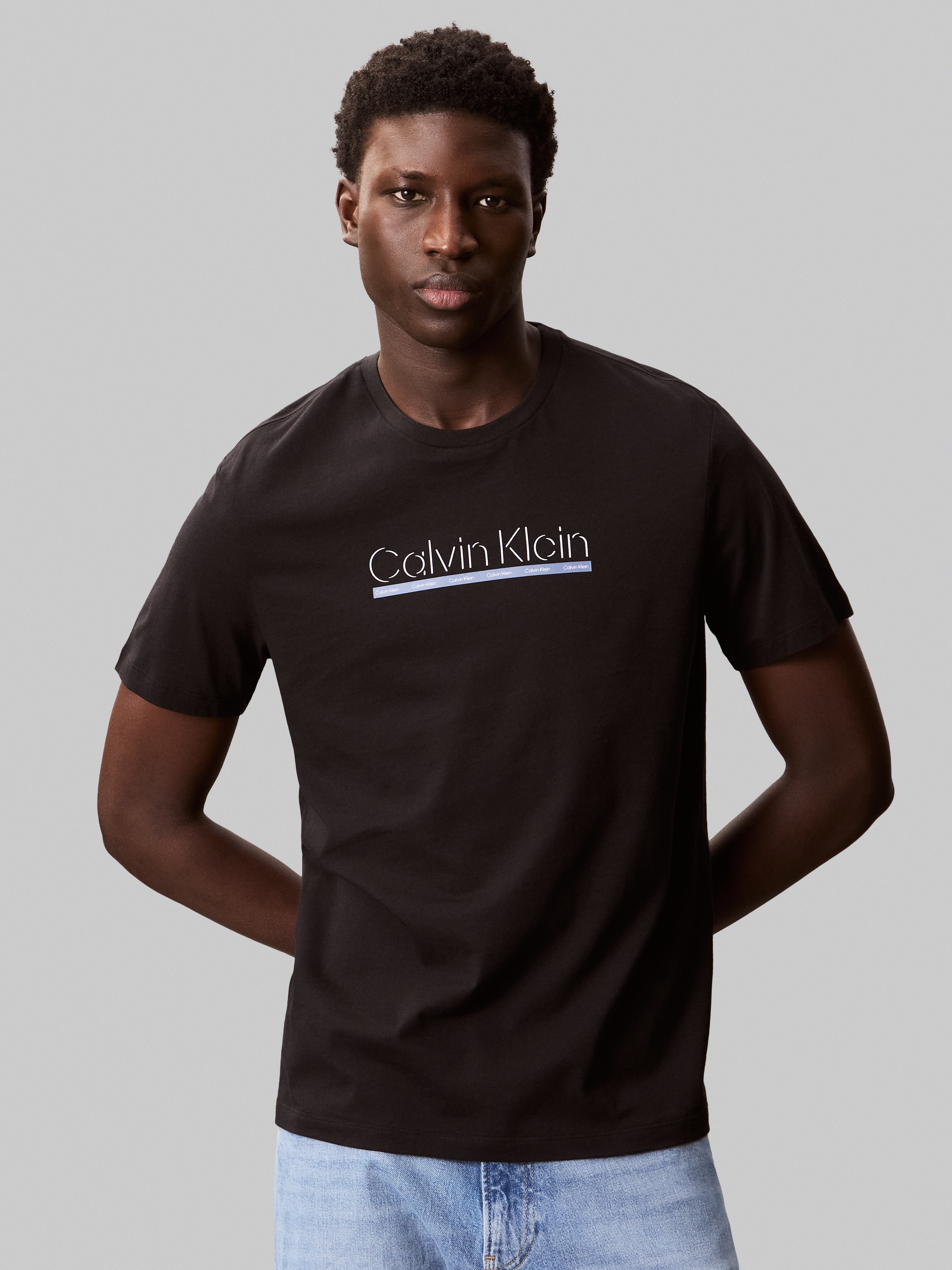 Image of Calvin Klein T-Shirt "SS 30s E SPRTSWR 2 G" mit Logo-Schriftzug