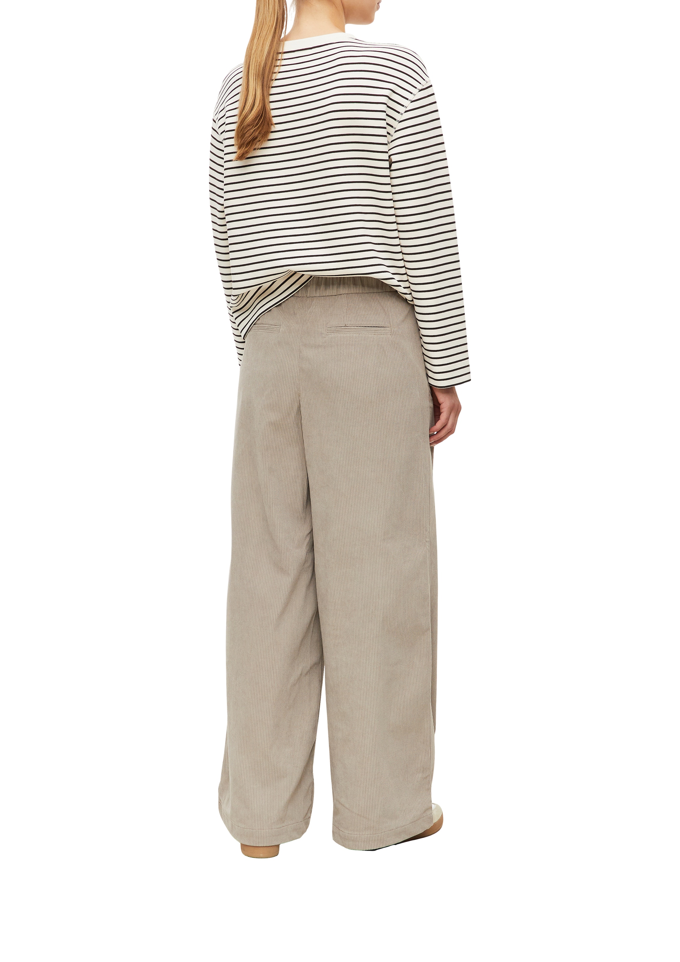 Image of s.Oliver Cordhose mit weitem Bein / Elastikbund