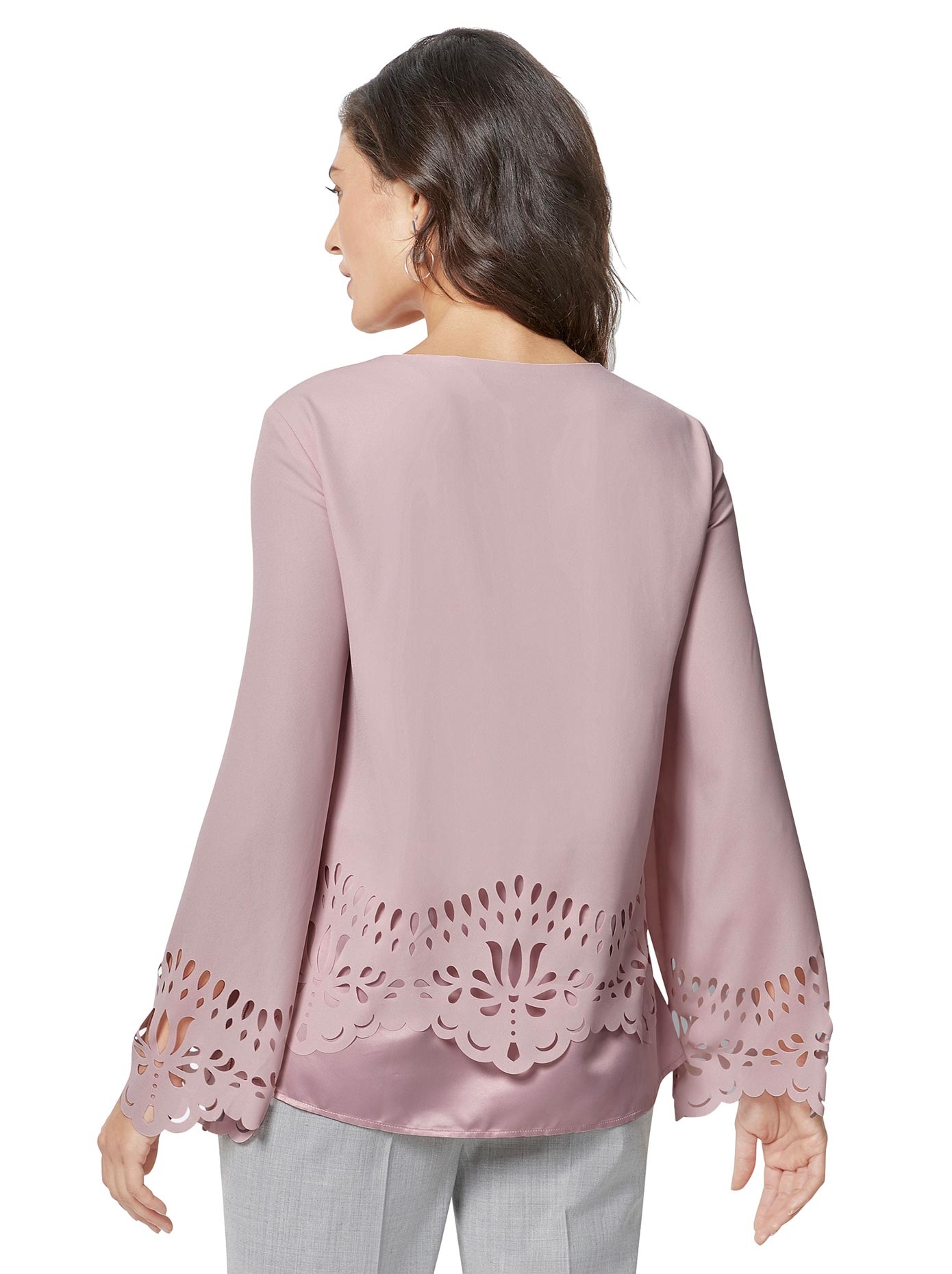 Bluse mit blickfangstarken Cut-Outs