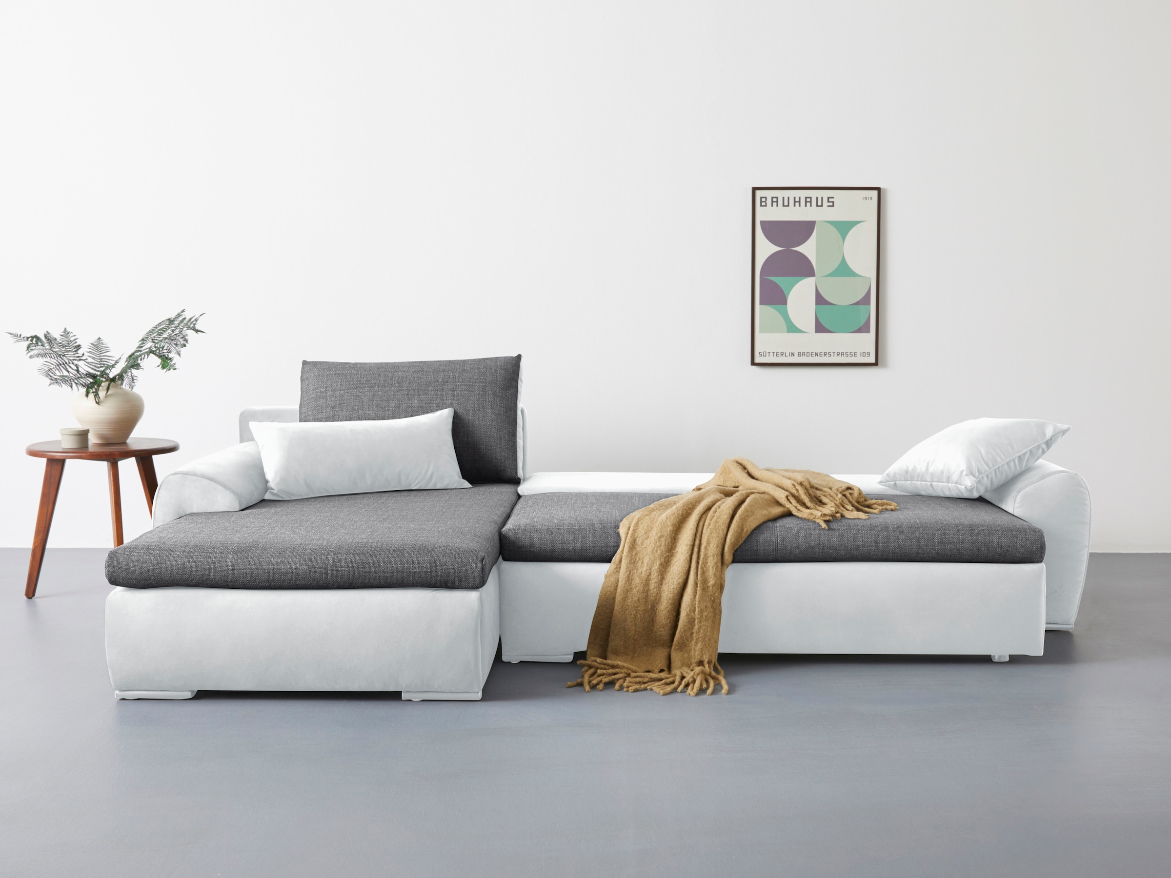 Home affaire Ecksofa Win L-Form, wahlweise mit Bettfunktion und Bettkasten