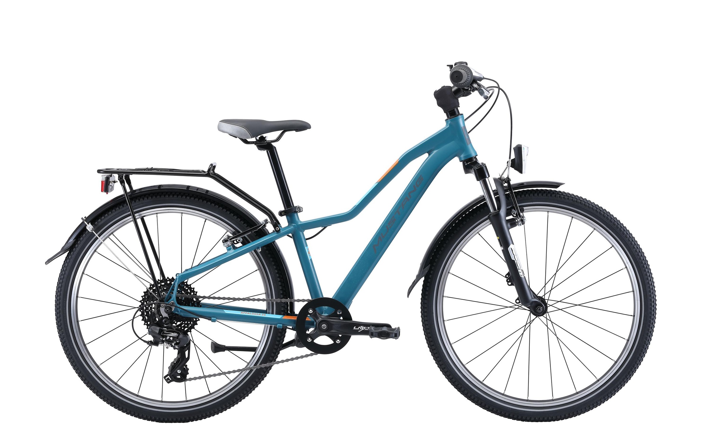 Image of MUSTANG Kinderfahrrad »Mustang Kinderfahrrad Appaloosa 24«, Höhenverstellbarer Sitz, Licht, Pedalen, Ständer bei Ackermann Versand Schweiz