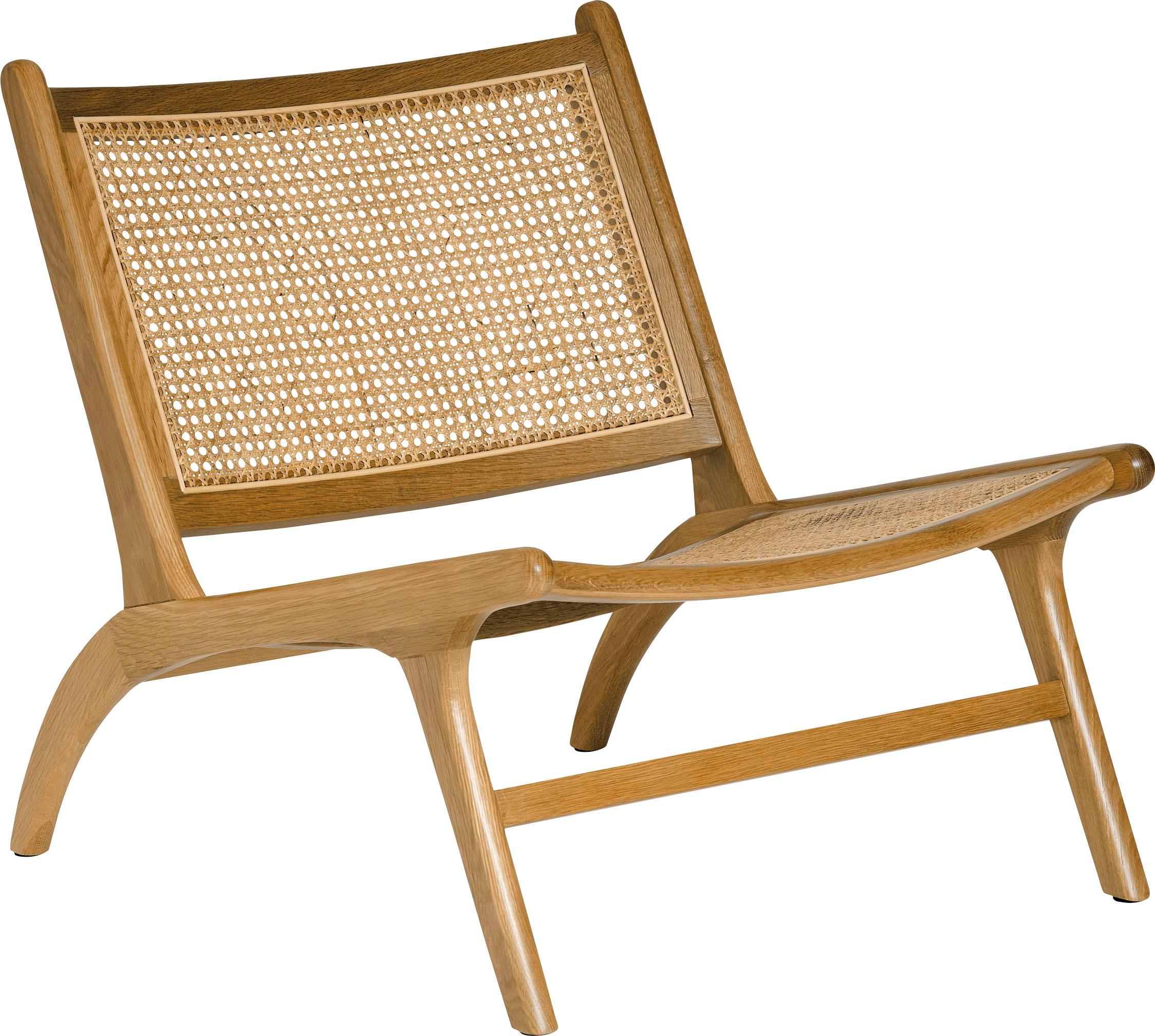 Image of andas Loungesessel »Smedsta«, aus schönen Materialien hergestellt, im leichten französischen Geflecht, Sitzhöhe 34 cm bei Ackermann Versand Schweiz