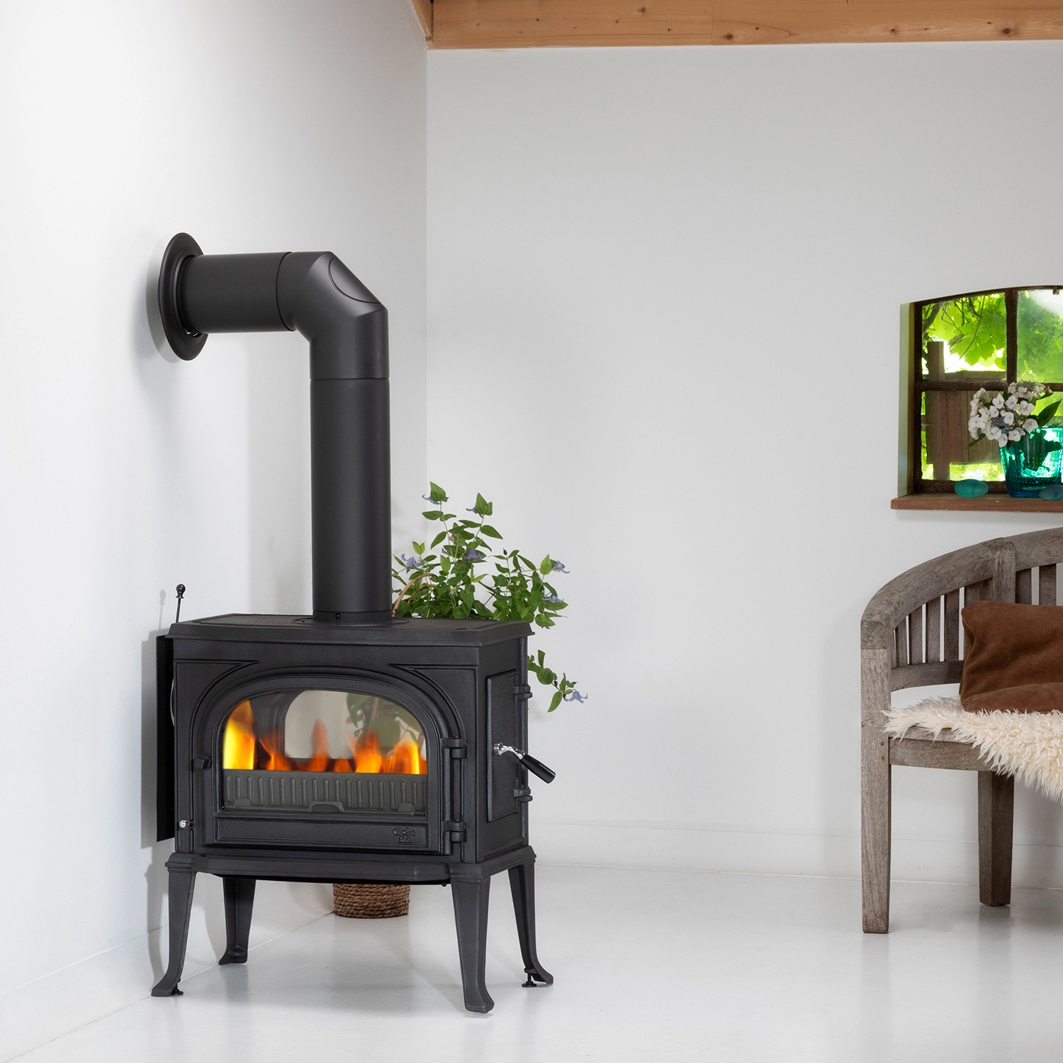 Image of GLOBEFIRE Gussofen »Uranus Tunnel«, Gusseisen, 7 kW bei Ackermann Versand Schweiz