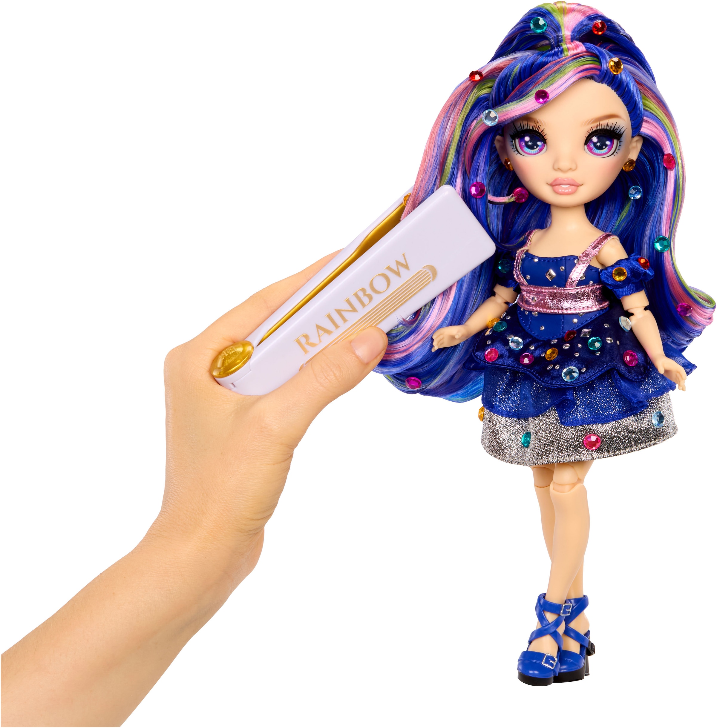 RAINBOW HIGH Anziehpuppe »Rainbow High Be Dazzling Fashion Dolls- Genevieve Bleue«