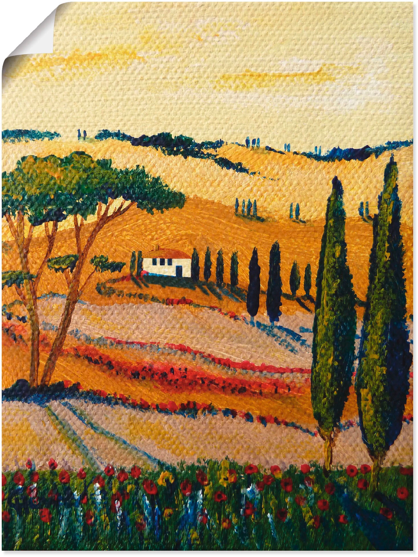 Artland Wandbild »Mein Traum von der Toskana«, Europa, (1 St.), als Alubild,  Leinwandbild, Wandaufkleber oder Poster in versch. Grössen günstig kaufen