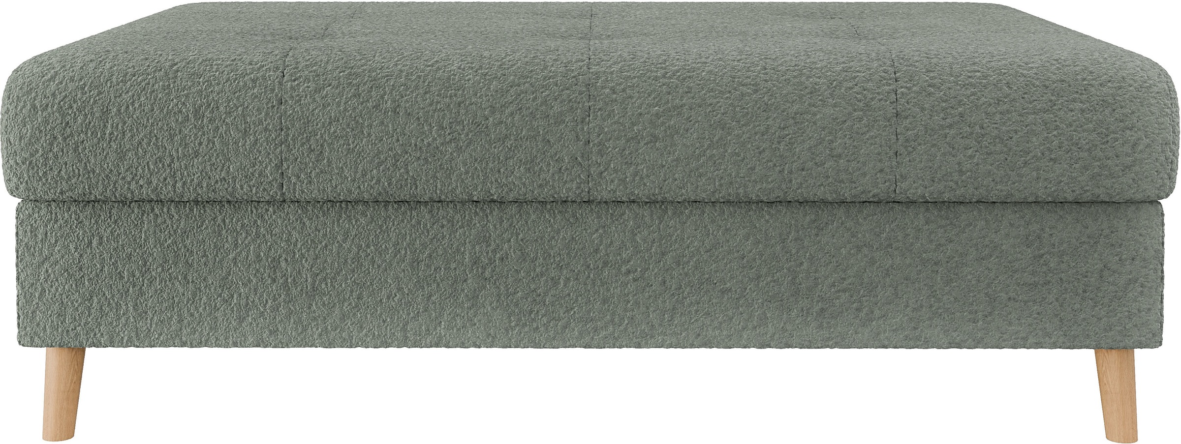 Home affaire Polsterhocker »CHARRE XXL, Steppung im Sitzbereich, Masse: B/T/H: 118/73/40 cm«, passend zur Serie CHARRE, auch in Cord und Bouclé