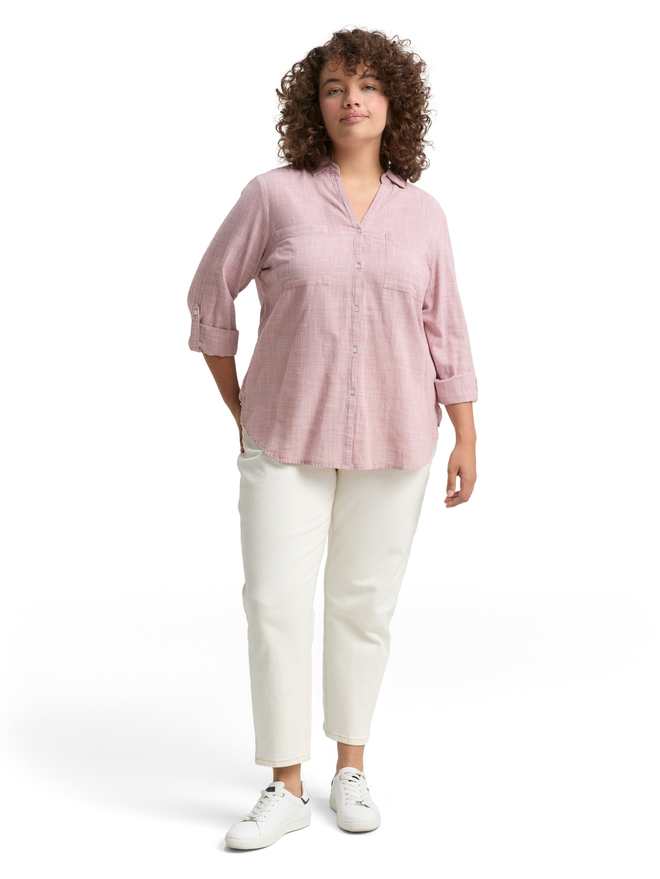 TOM TAILOR PLUS Shirtbluse, mit aufgesetzten Brusttaschen