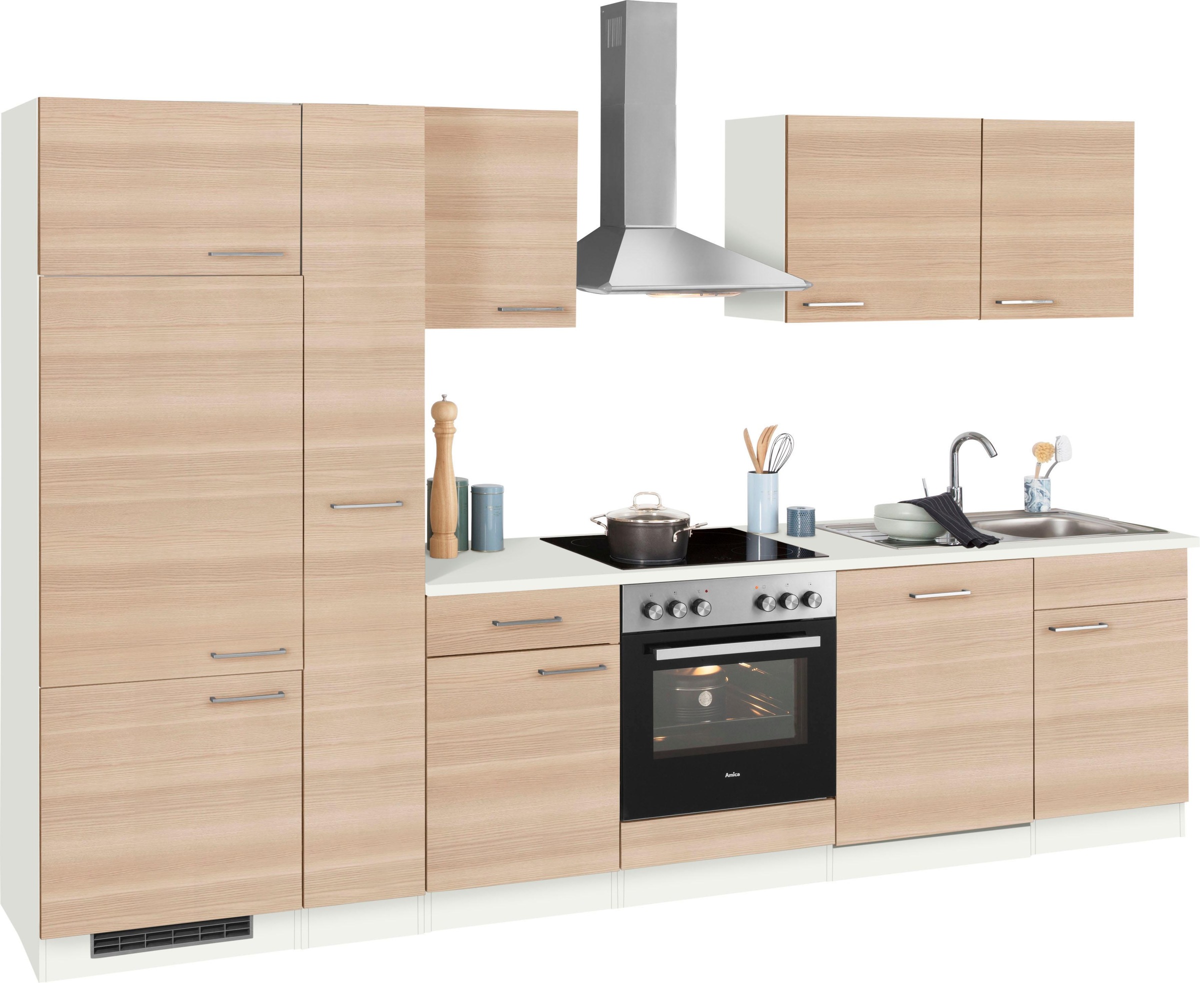 Image of wiho Küchen Küchenzeile »Zell«, ohne E-Geräte, Breite 310 cm bei Ackermann Versand Schweiz