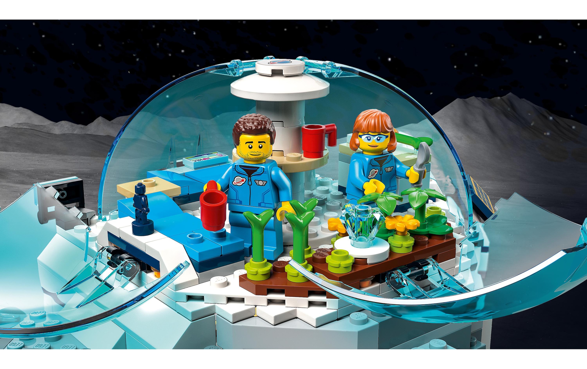 LEGO® Spielbausteine »Mond-Forschungsbasis 603«, (786 St.)
