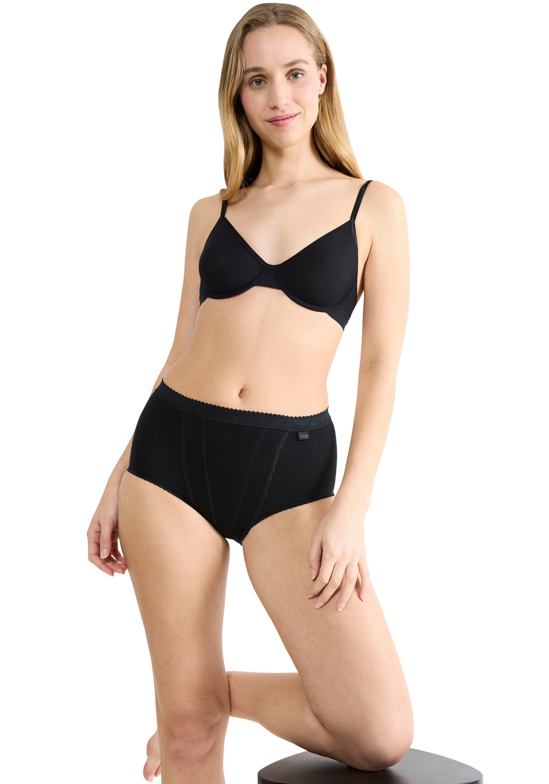 sloggi Shapingslip »Control« 2er Pack,  doppellagige Bauchpartie, formend, Baumwollmix, elastisch