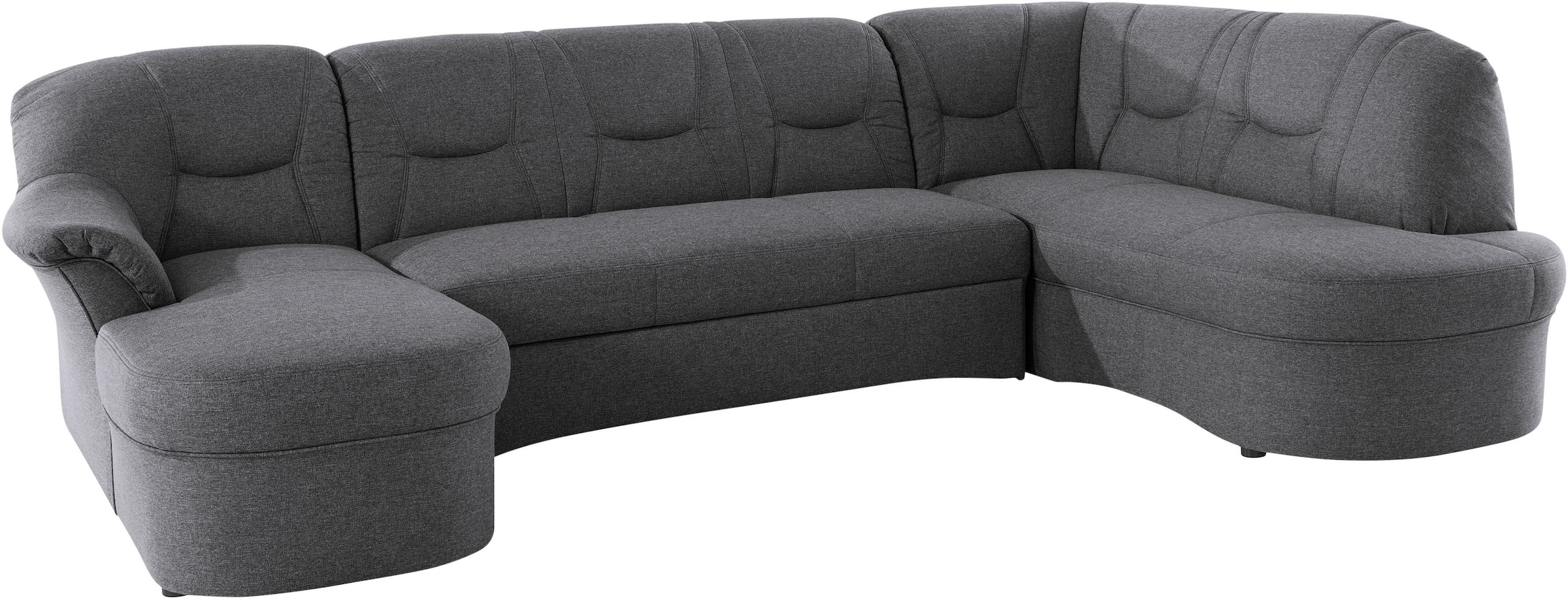 DOMO collection Wohnlandschaft »SARAFINA 295x83x180 cm, auch mit Federkern für mehr Sitzkomfort!« whlw. mit Bettfunktion, elegantes Design, U-Form
