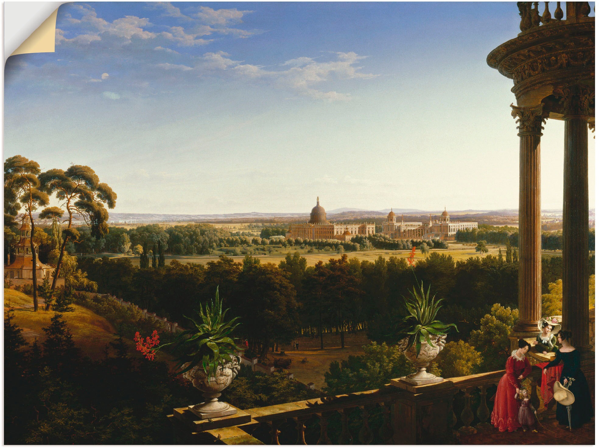 Image of Artland Wandbild »Blick auf das Neue Palais in Potsdam«, Europa, (1 St.), in vielen Grössen & Produktarten -Leinwandbild, Poster, Wandaufkleber / Wandtattoo auch für Badezimmer geeignet bei Ackermann Versand Schweiz