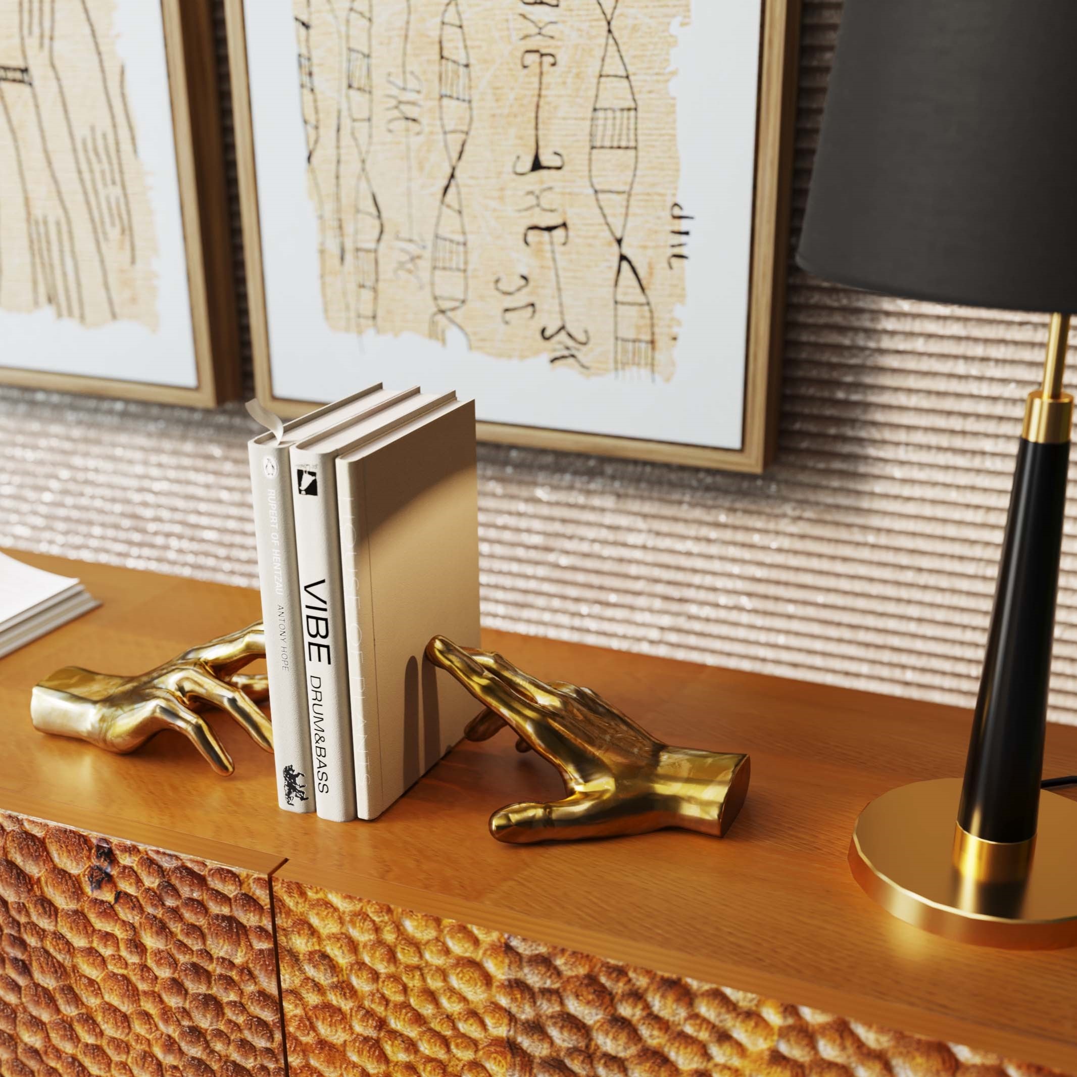 Kare Design Serre-livres »Buchstütze Holding Fingers (2/Set)«