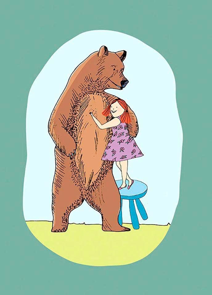 Image of Komar Poster »Lili and Bear«, Figuren, Höhe: 50cm bei Ackermann Versand Schweiz