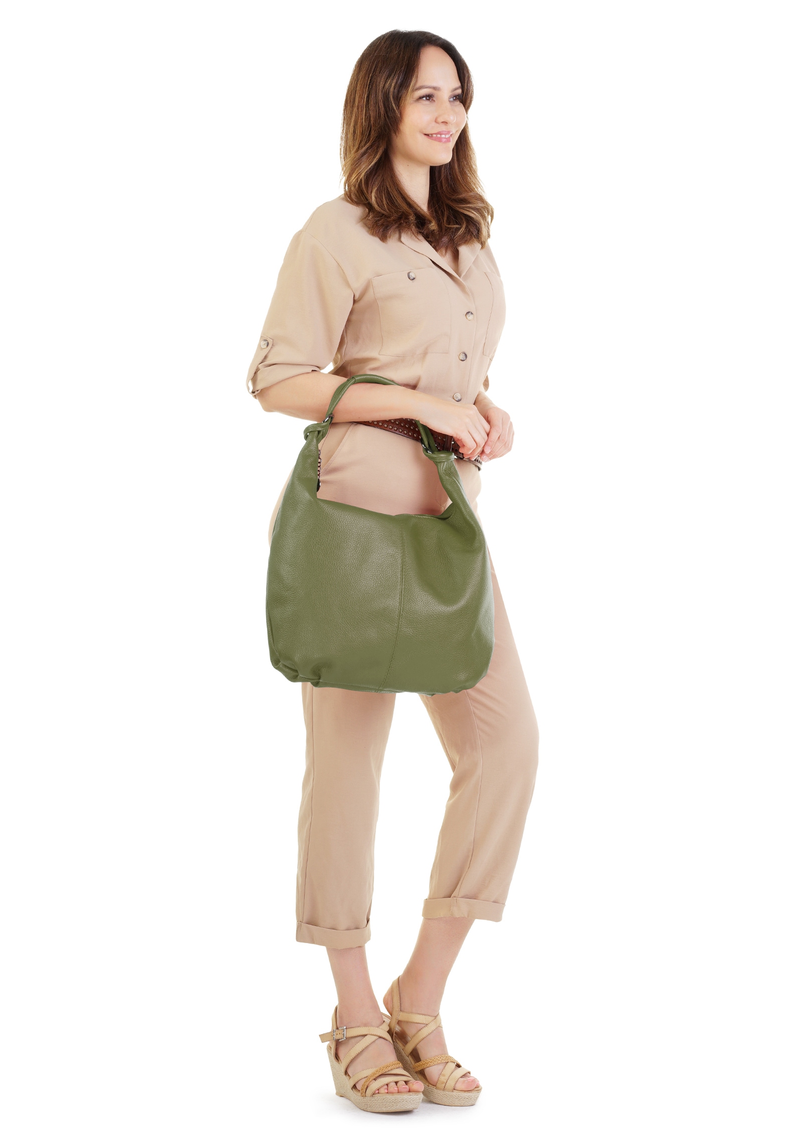Cluty Shopper, echt Leder, Made in Italy