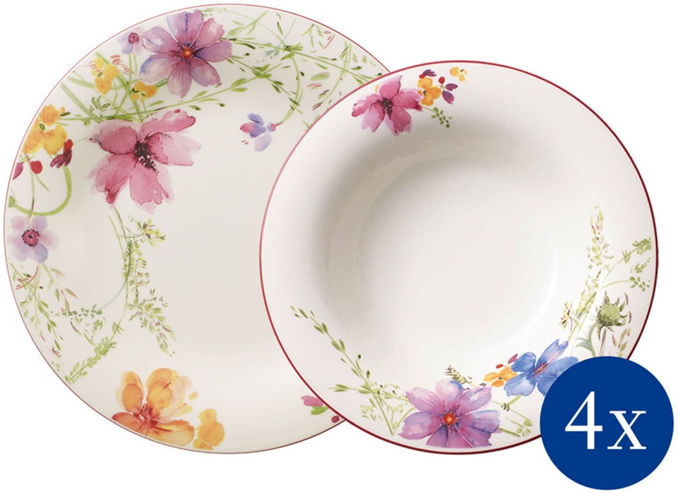 Image of Villeroy & Boch Tafelservice »Mariefleur Basic«, (Set, 8 tlg.), verspieltes Blumendekor bei Ackermann Versand Schweiz