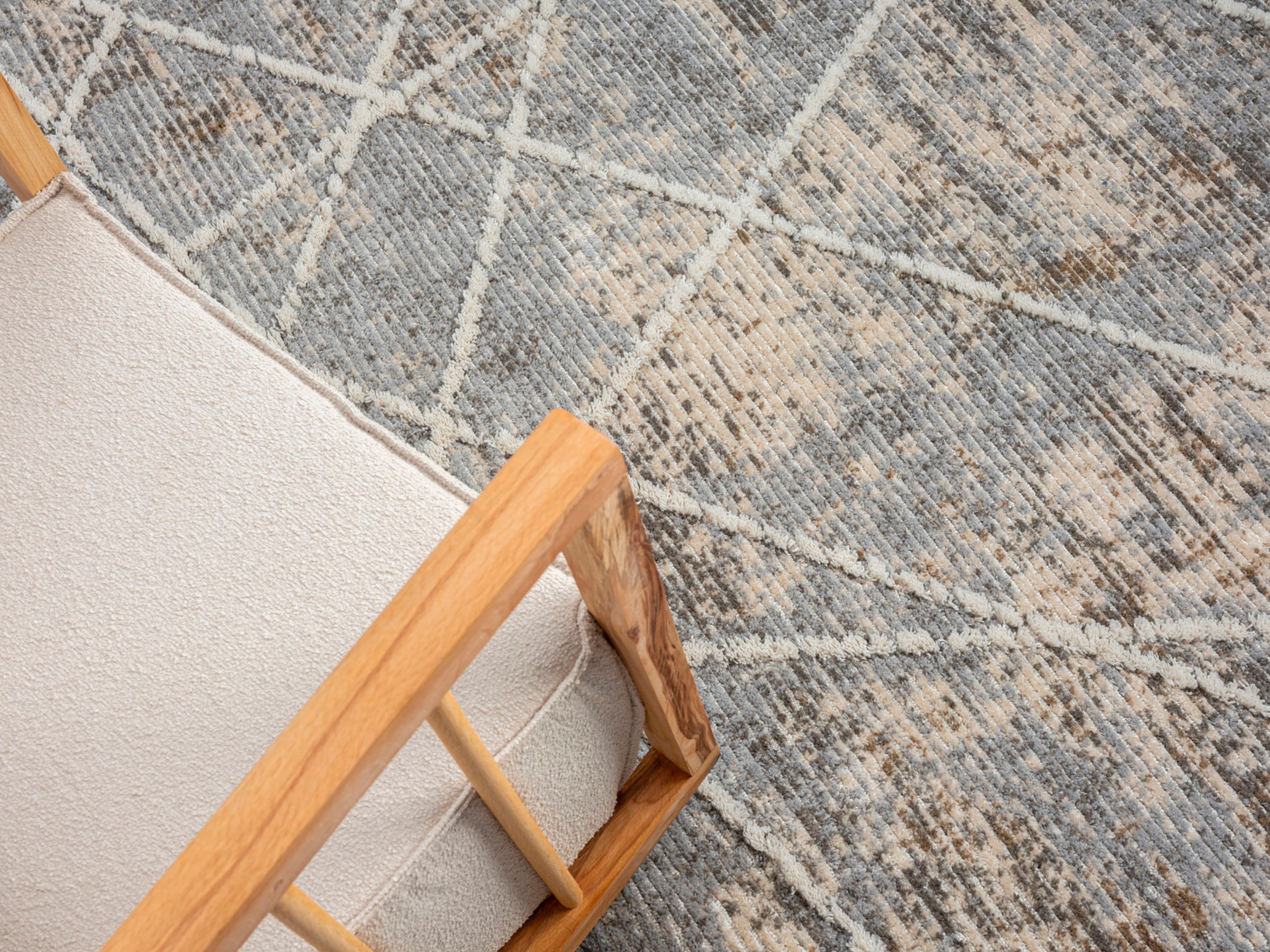 Myflair Möbel & Accessoires Tapis »Nelia, LAGERRÄUMUNG!« Rectangulaire 15 mm Höhe Kurzflor, mit Hoch-Tief Effekt, Microfaser, mit Fransen