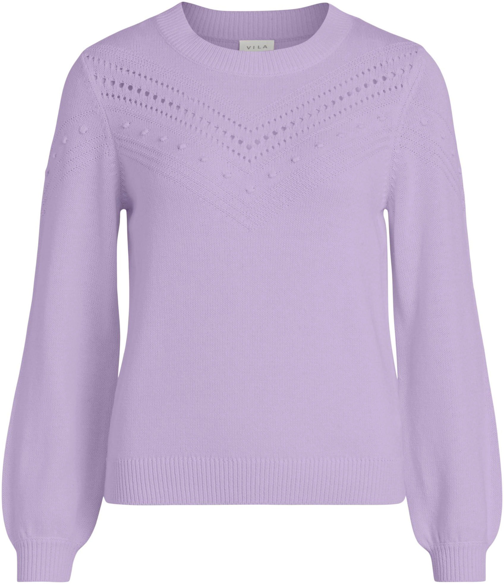 Image of Vila Strickpullover »VIEMMY O-NECK«, mit Ajour-Muster bei Ackermann Versand Schweiz