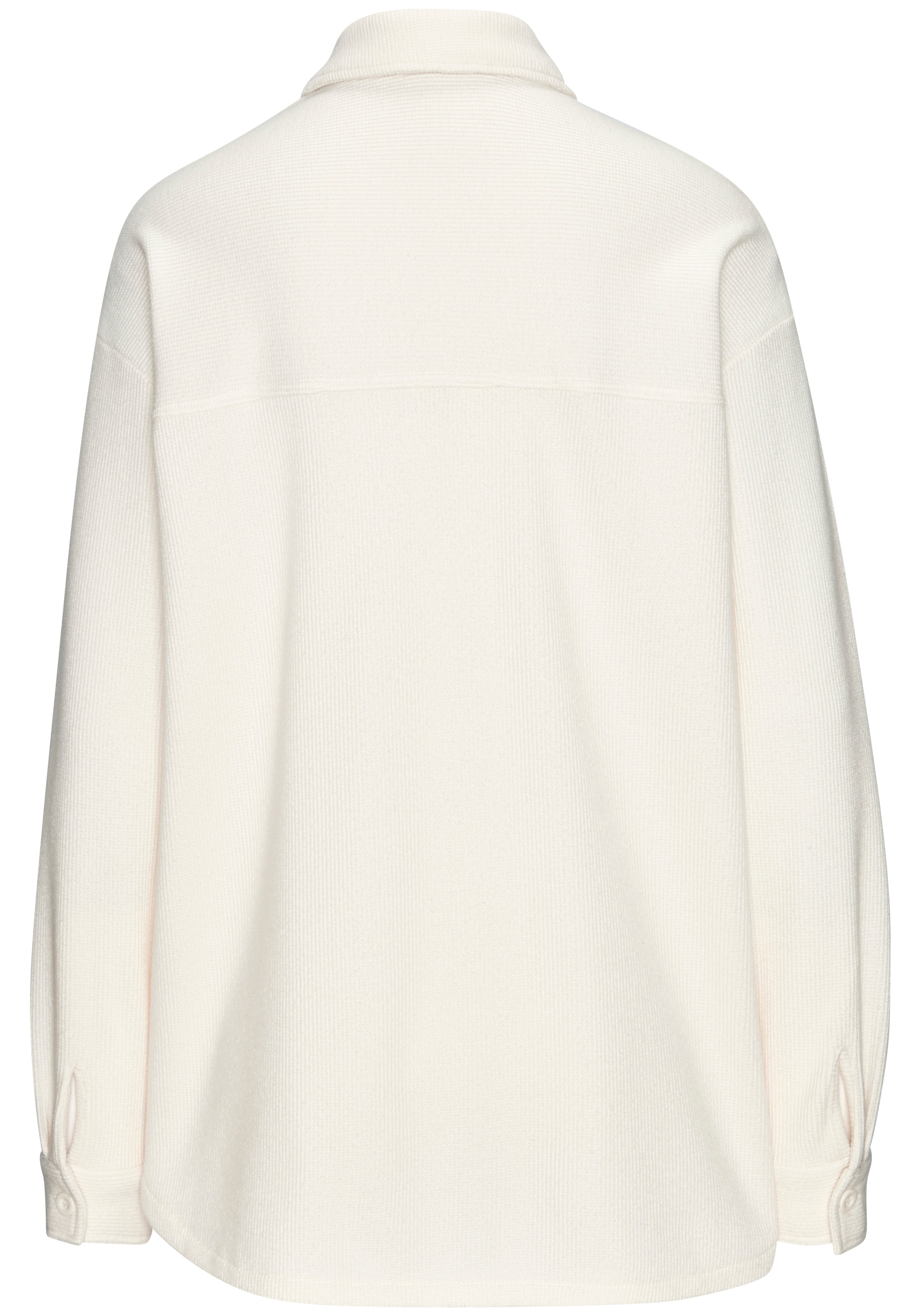LASCANA Blusenshirt in modischer Piqué-Optik