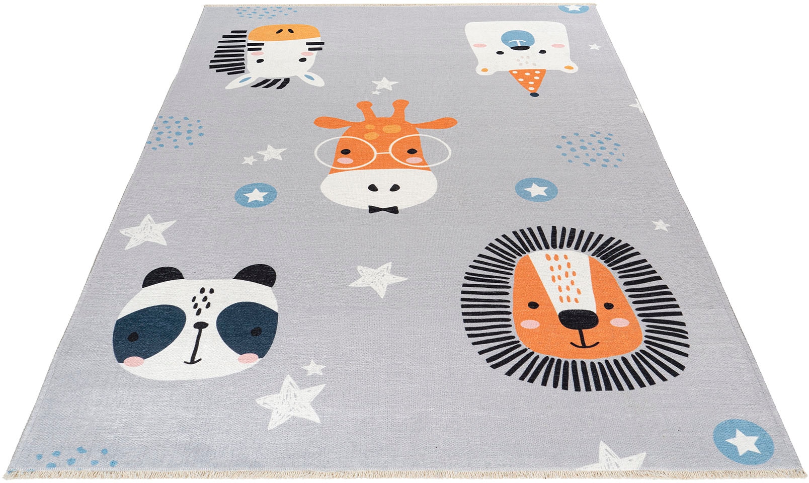 Image of Obsession Kinderteppich »My Greta 603«, rechteckig, 6 mm Höhe, Kurzflor, Motiv Tiere, mit Fransen, Kinderzimmer bei Ackermann Versand Schweiz