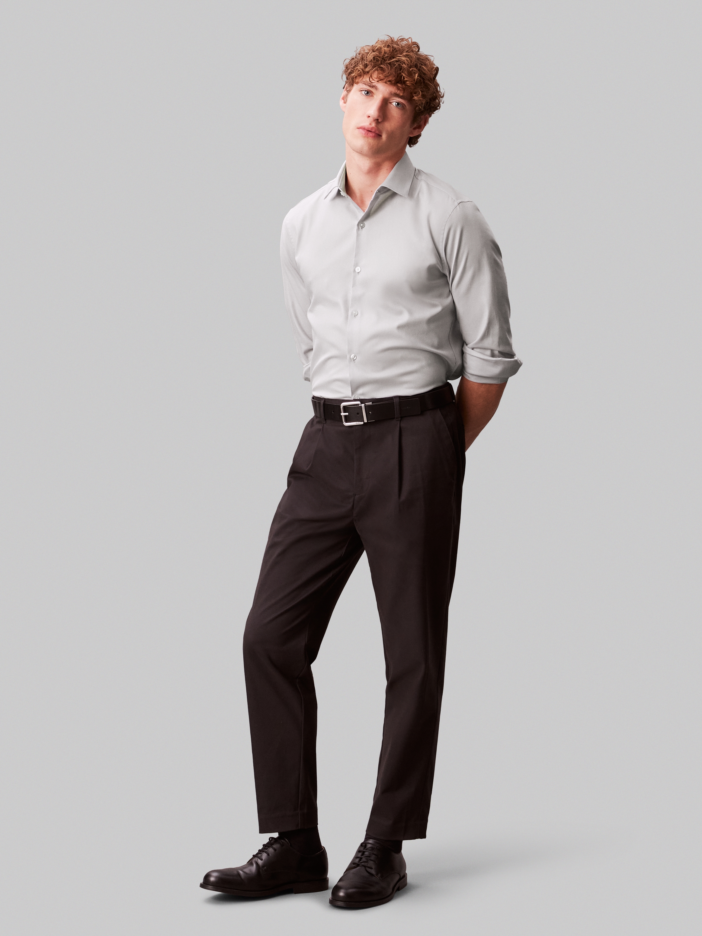 Calvin Klein Chemise d'affaires »SLIM ESNTL POPLIN STR SLD« Slim fit mit Knopfleiste