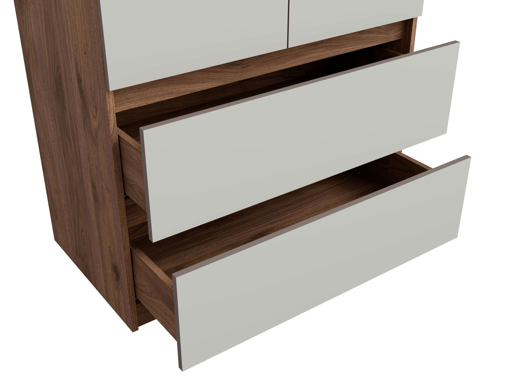 Home affaire Kleiderschrank »GERMO mit 1 Einlegeböde, 2 Schubladen, 1 Kleiderstange, 90/51/230cm« Garderobe mit 2 Drehtüren, Wäscheschrank mit viel Stauraum