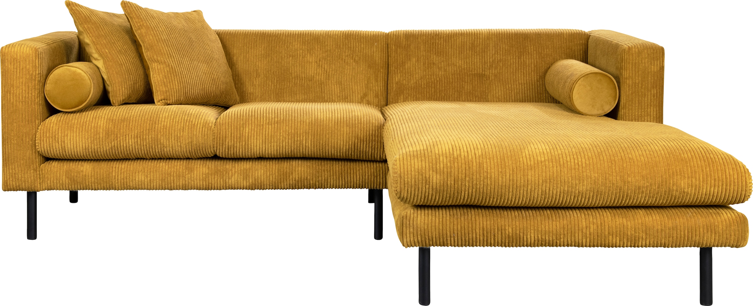 Guido Maria Kretschmer Home&Living Ecksofa »Lillibeth L-Form Designsofa, Masse B/T/H: 240/173/83 cm«, Zierkissen als Wendekissen, in Samtoptik oder Cord