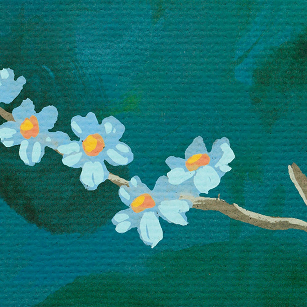 Komar Fototapete »Digitaldruck Vlies - Birdsong Breeze - Grösse 400 x 250 cm«, bedruckt, Wohnzimmer, Schlafzimmer