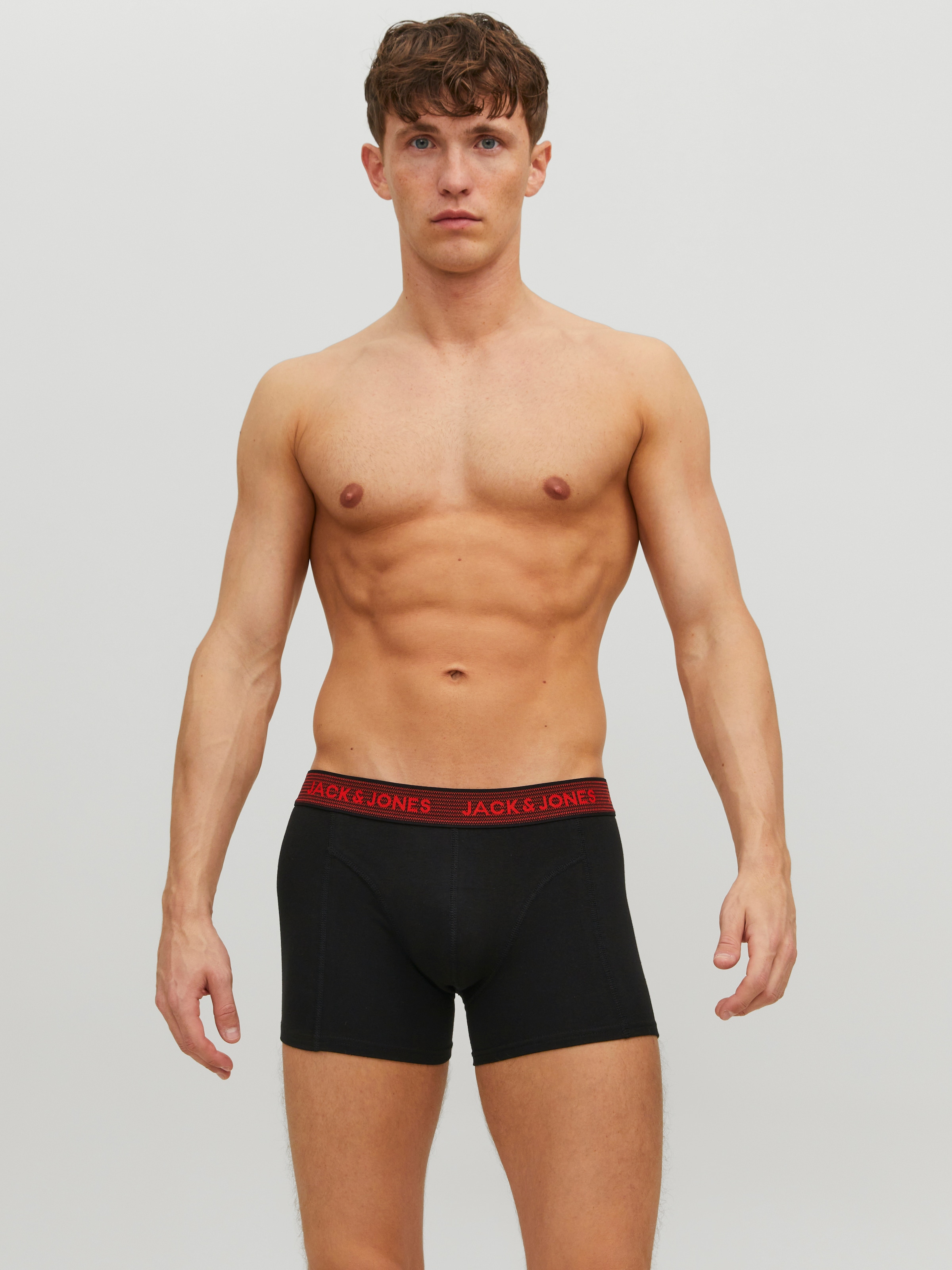 Jack & Jones Boxer »JAC Waistband Trunks« Packung, 3 cuis