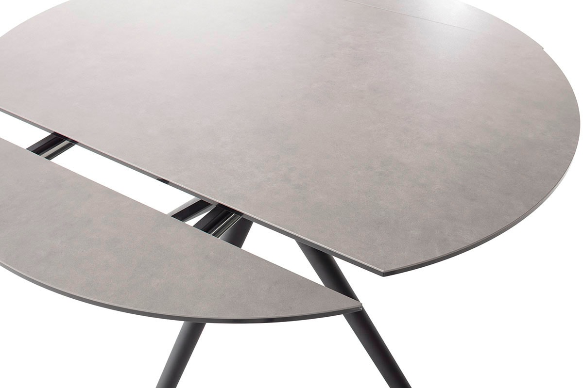 MCA furniture Esstisch »RUBIKON Vierfusstisch 90-135 cm«, (Einzelstück), Keramik, Metall, Längsseitenauszug, ausziehbar, 13 mm