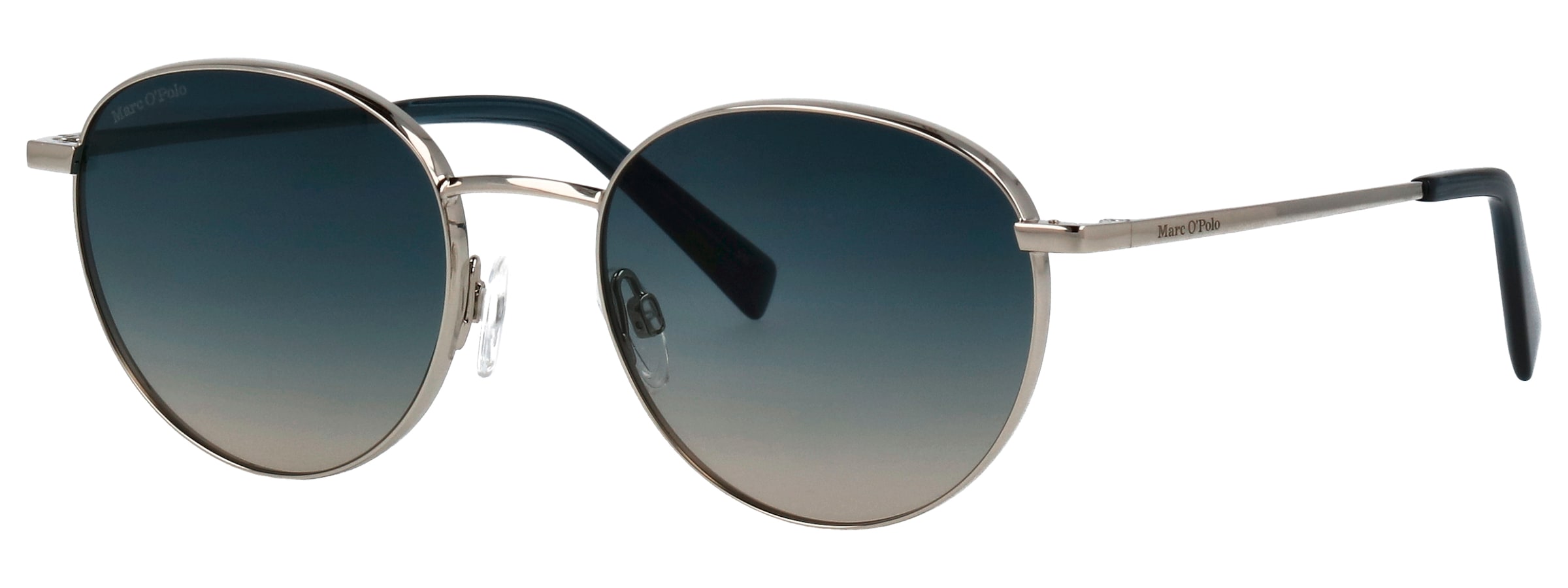 Image of Marc OPolo Sonnenbrille "Modell 505123" Form Panto, Logoschriftzug auf Bügel, Metallfassung