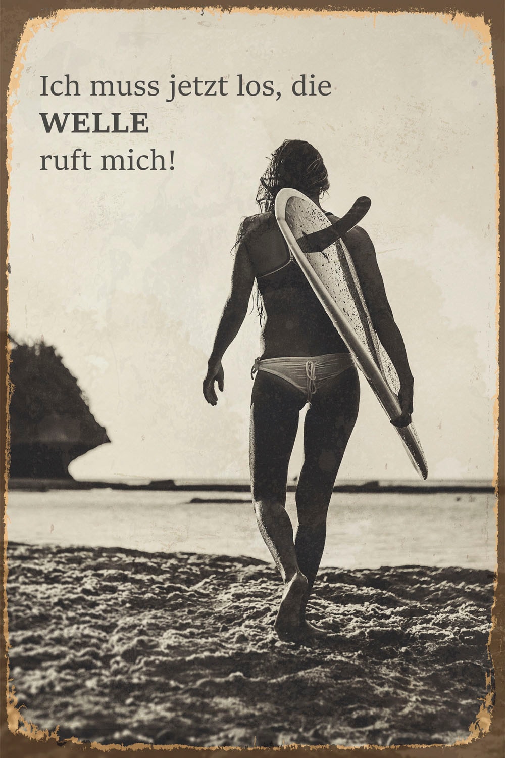 queence Tableau métallique »Welle ruft« 1 cuis tlg. Stahlschilder