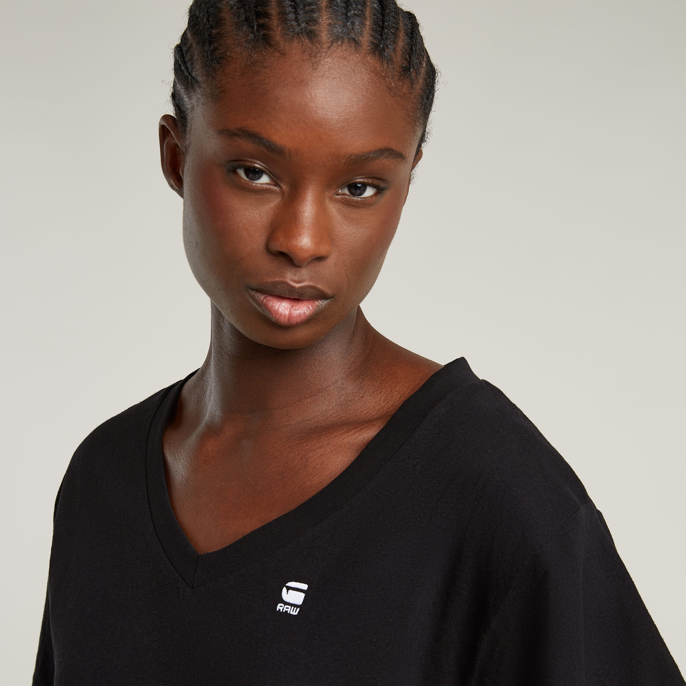 G-STAR V-Shirt »Open V Relaxed«, mit Logo Druck