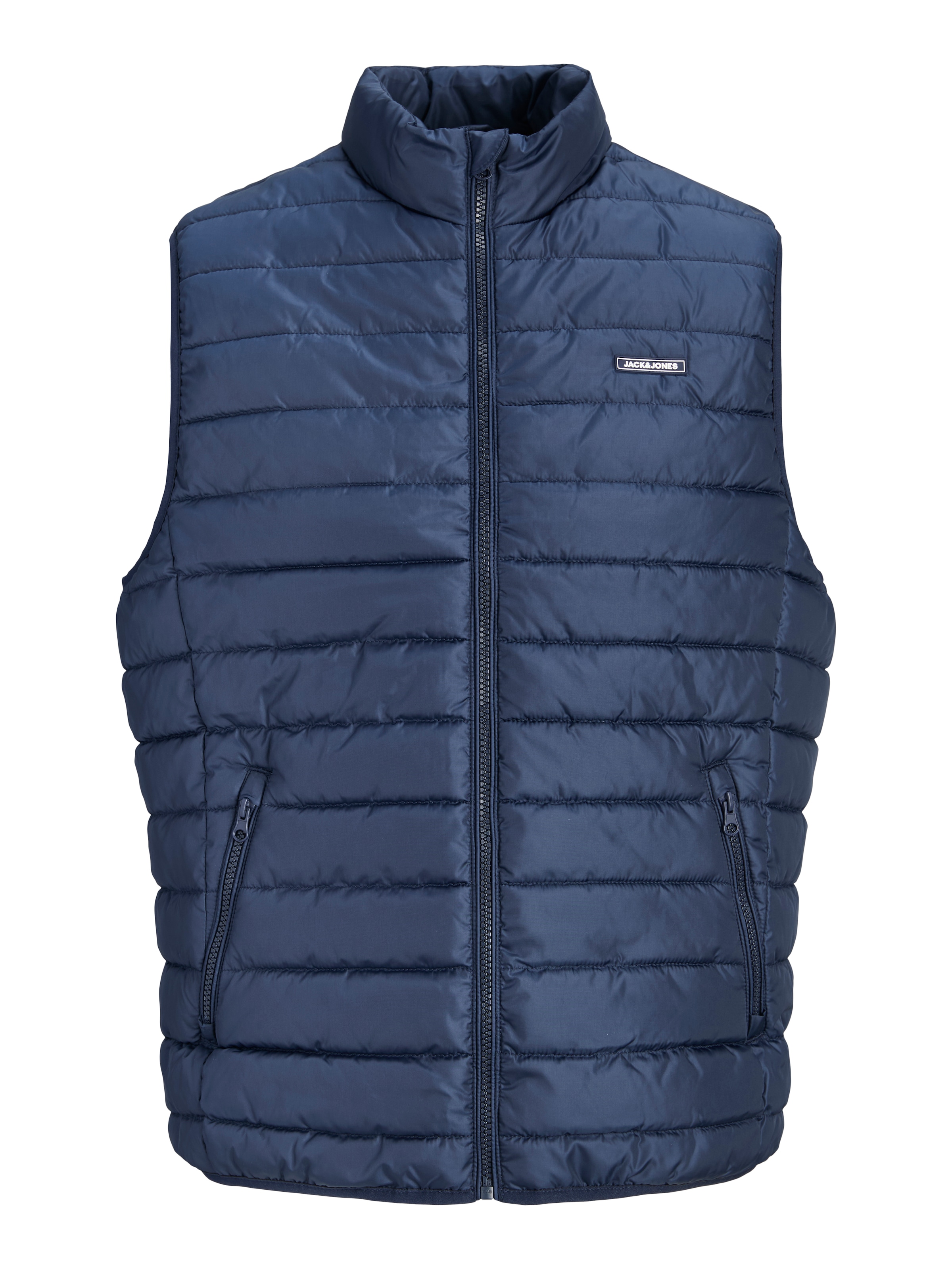 Image of Jack & Jones Steppweste "JJELVIS LIGHT BODYWARMER COLLAR" Kunstfaser, regular fit