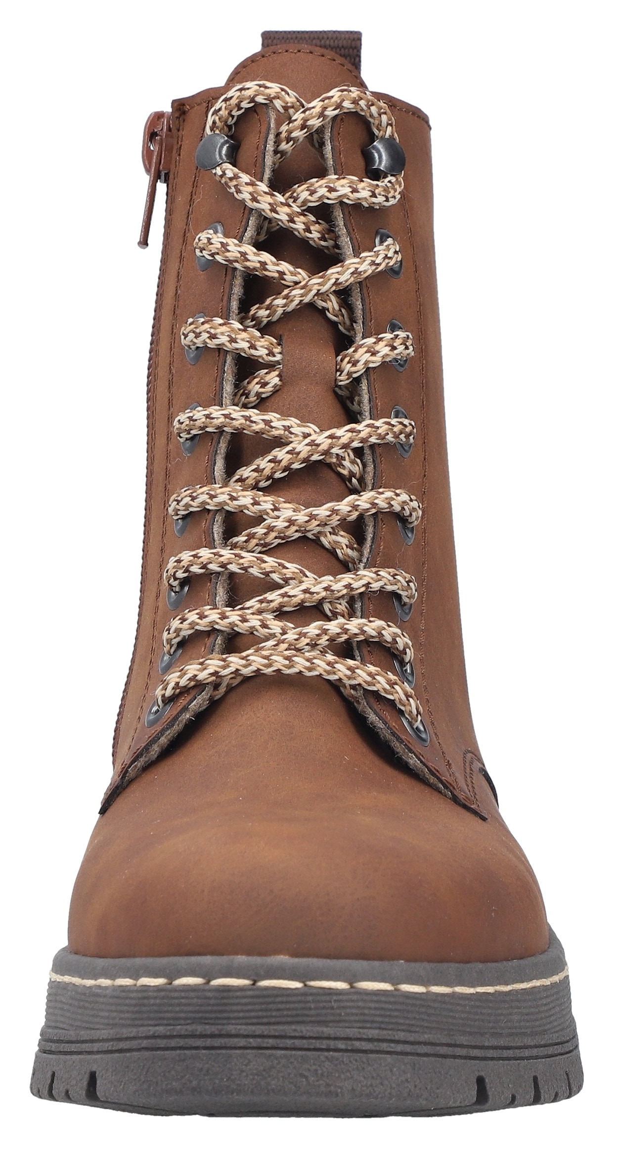 Rieker Schnürstiefelette  Schnürboots, Plateauboots, Profilsohle, mit Innenreissverschluss